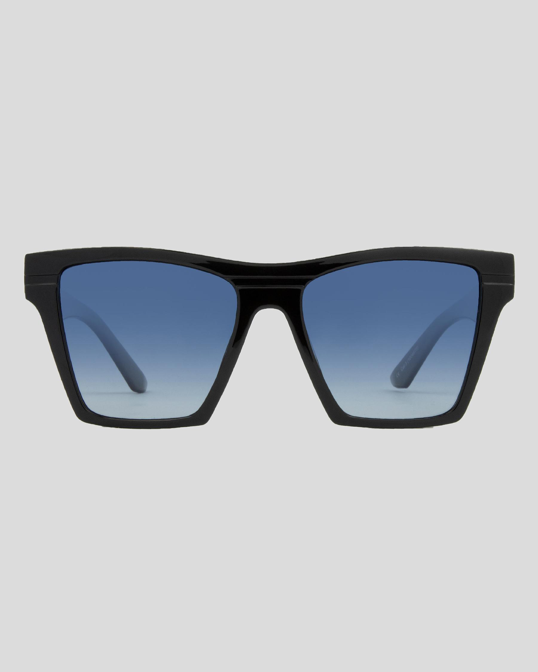 Shop Carve Phoenix Sunglasses In Gloss Black/blue Grey Fast Shipping