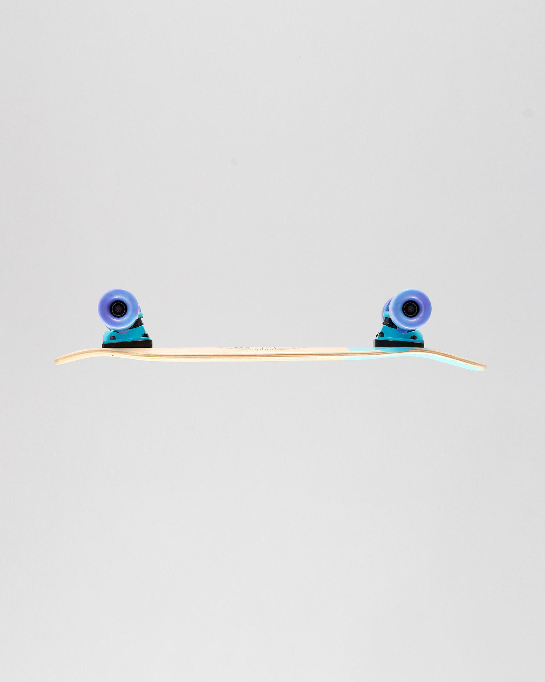 Gold Coast Longboards Diptail 28" Cruiser Skateboard In Natural/black/blue Fast Shipping