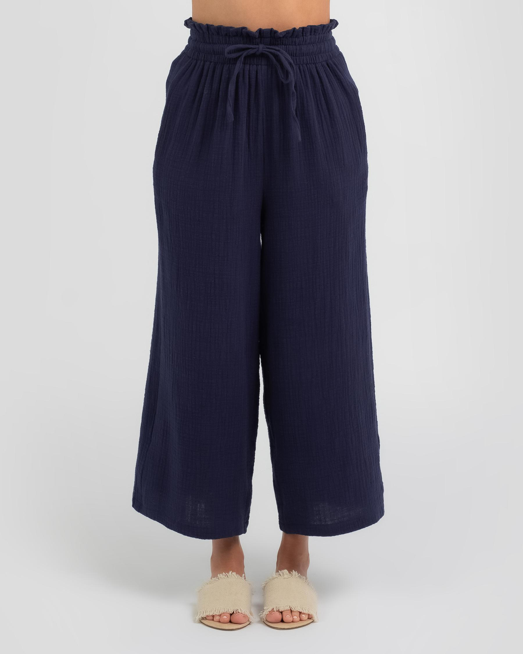 Ava And Ever Bondi Beach Pants In Ink - Fast Shipping & Easy Returns ...