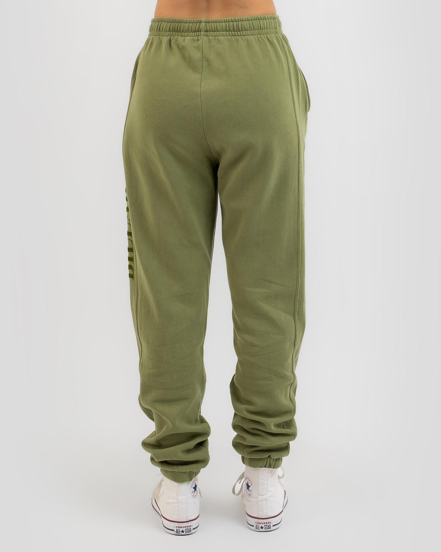 Shop Billabong Baseline Track Pants In Evergreen Fast Shipping & Easy