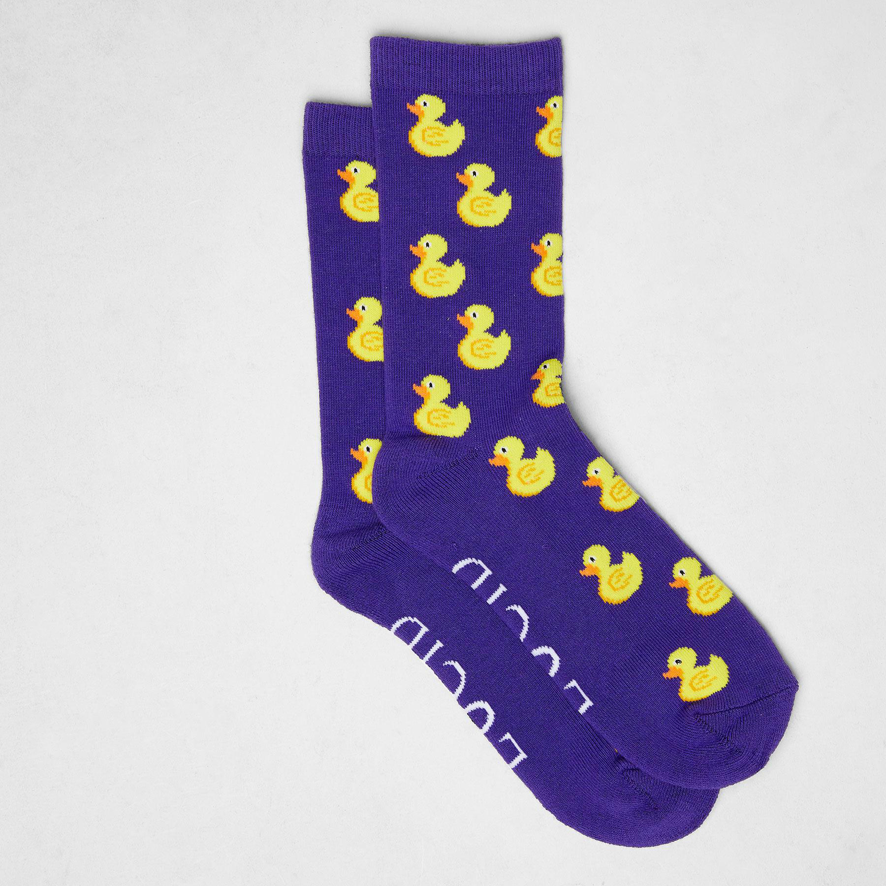 Shop Lucid Soak Crew Socks In Purple Fast Shipping & Easy Returns