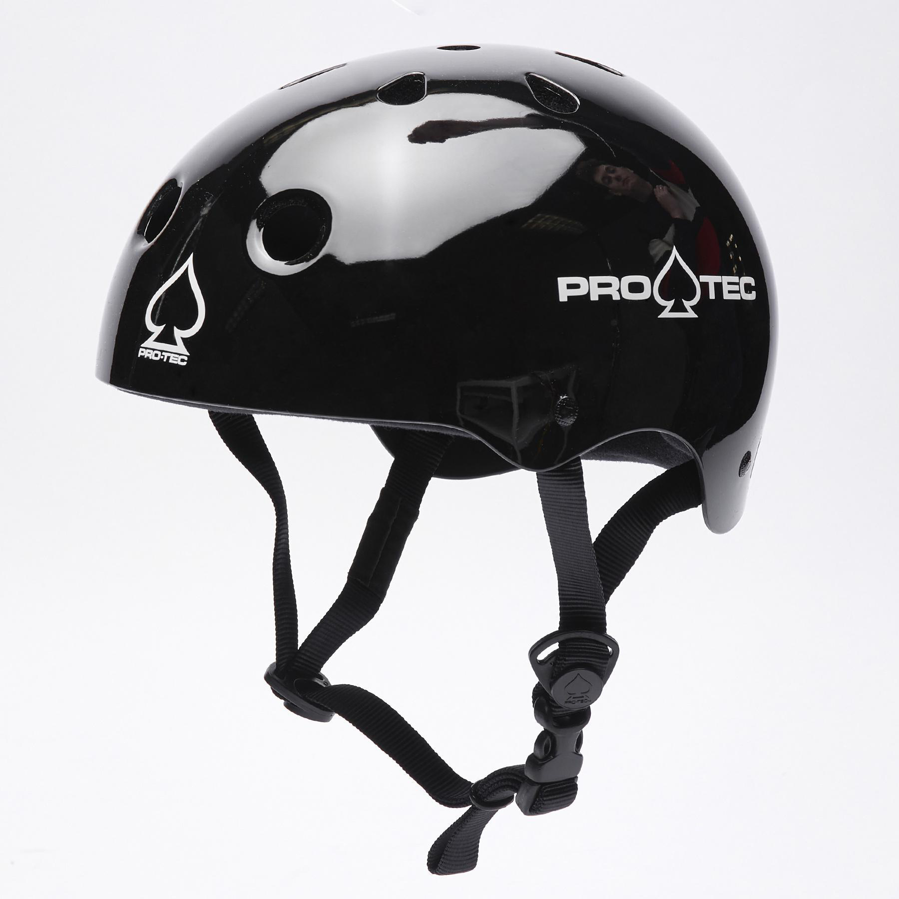 Shop Pro Tec Classic Skate Helmet In Gloss Black Fast Shipping & Easy