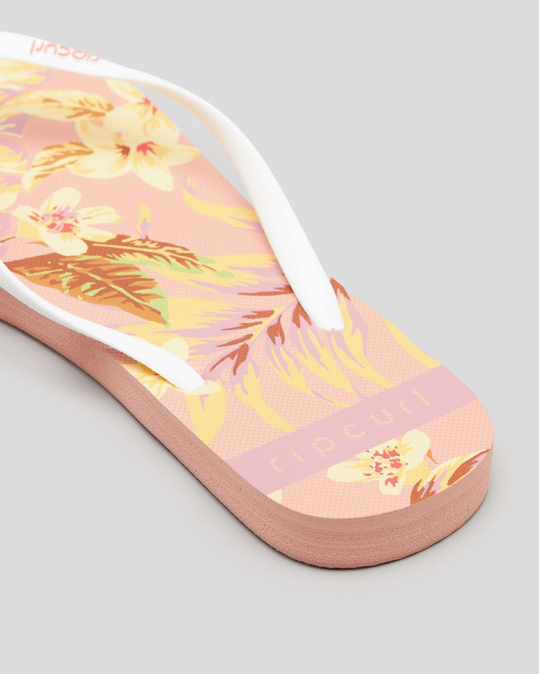 Rip Curl Sunday Swell Thongs In Peach - Fast Shipping & Easy Returns