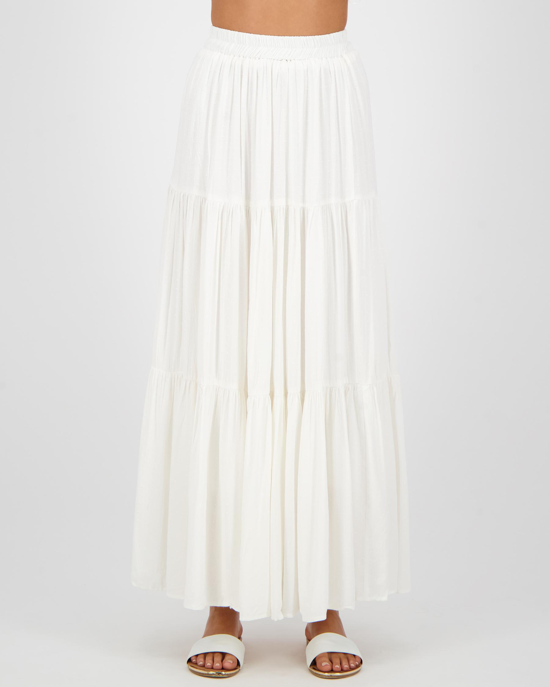 Mooloola Kahuna Maxi Skirt In White | City Beach United States