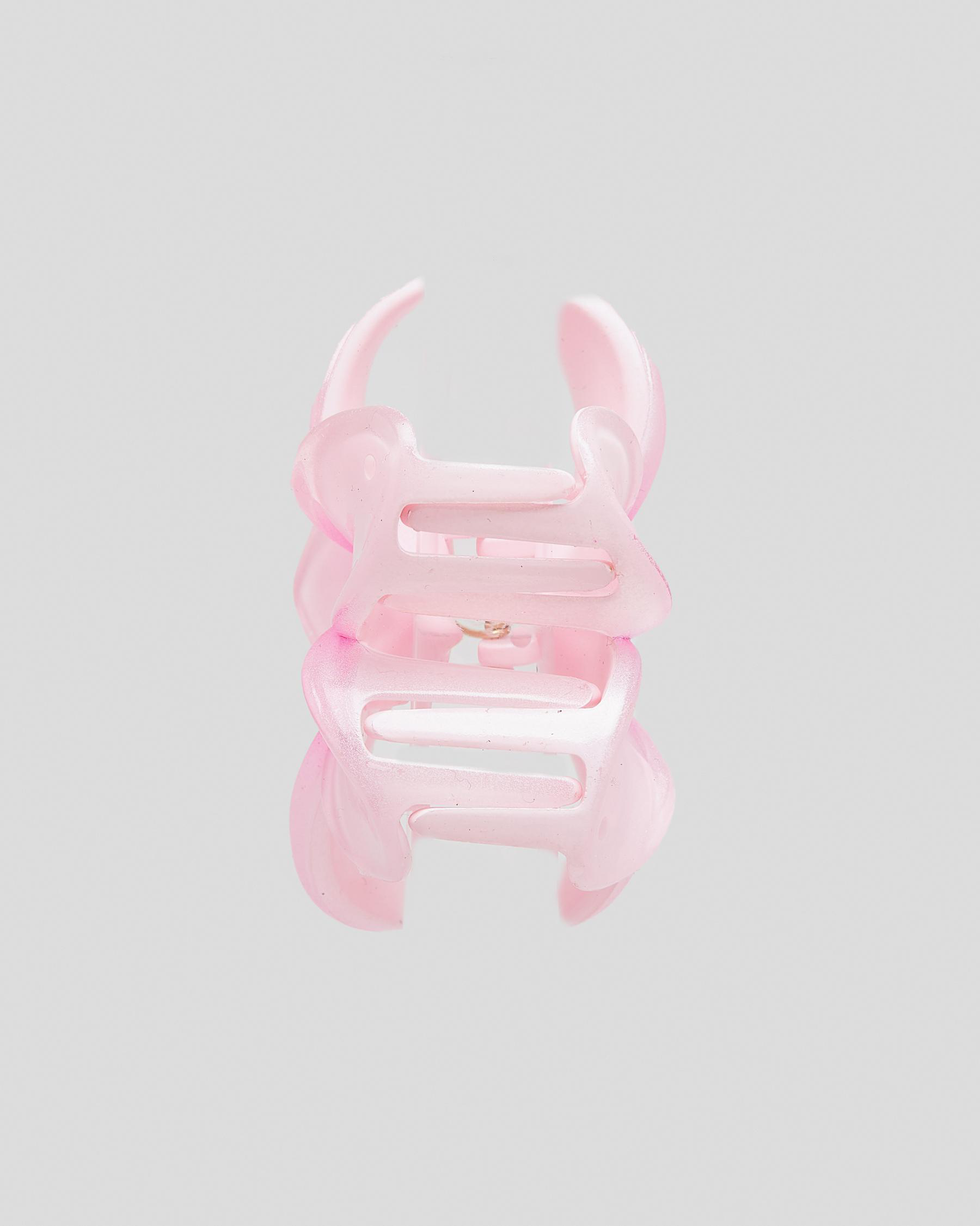 Shop Karyn In LA Frangipani Hair Claw Clip In Pink Fast Shipping