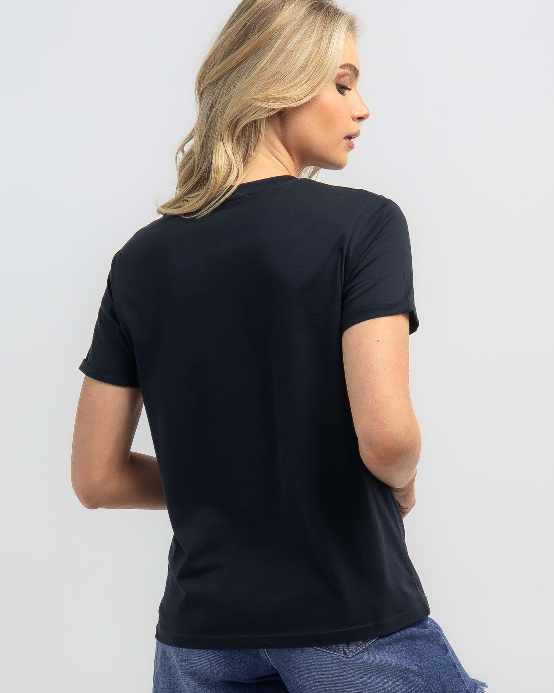 Shop Roxy Noon Ocean T-Shirt In Anthracite - Fast Shipping & Easy ...