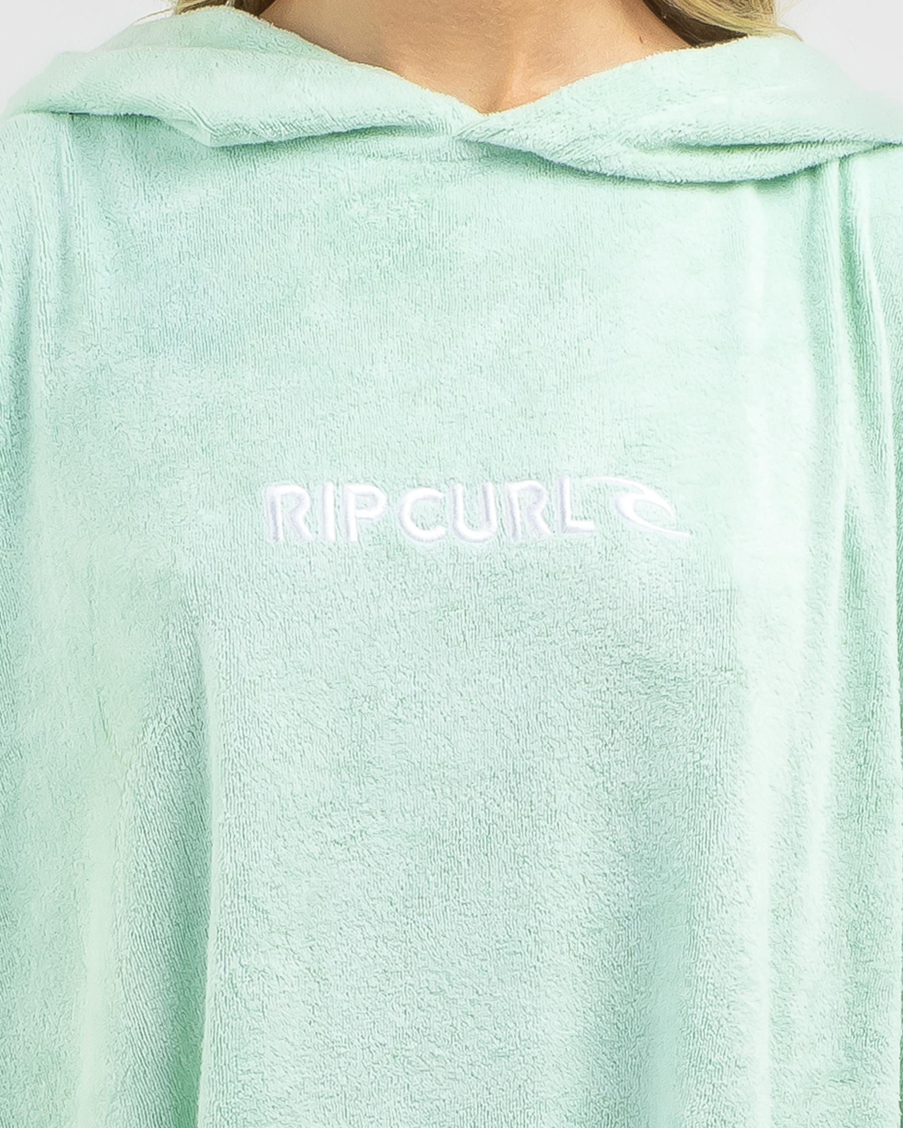 Shop Rip Curl Classic Surf Hooded Towel In Mint Fast Shipping & Easy Returns City Beach