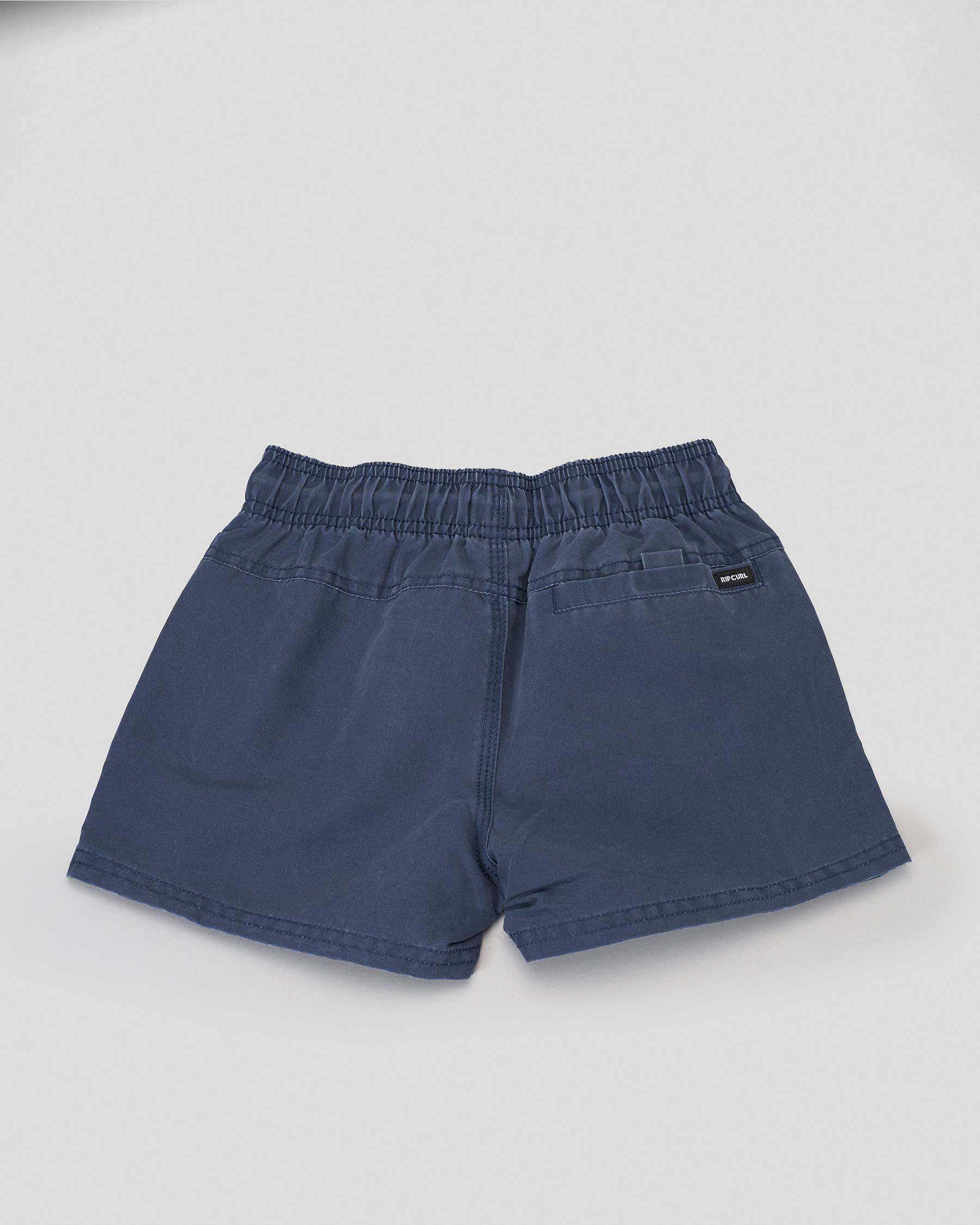 Shop Rip Curl Toddlers' Bondi Volley Board Shorts In Navy Fast
