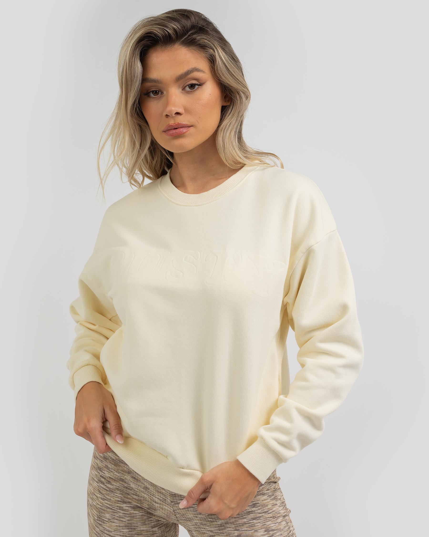 Shop Rusty Mia Sweatshirt In Whisper White - Fast Shipping & Easy ...