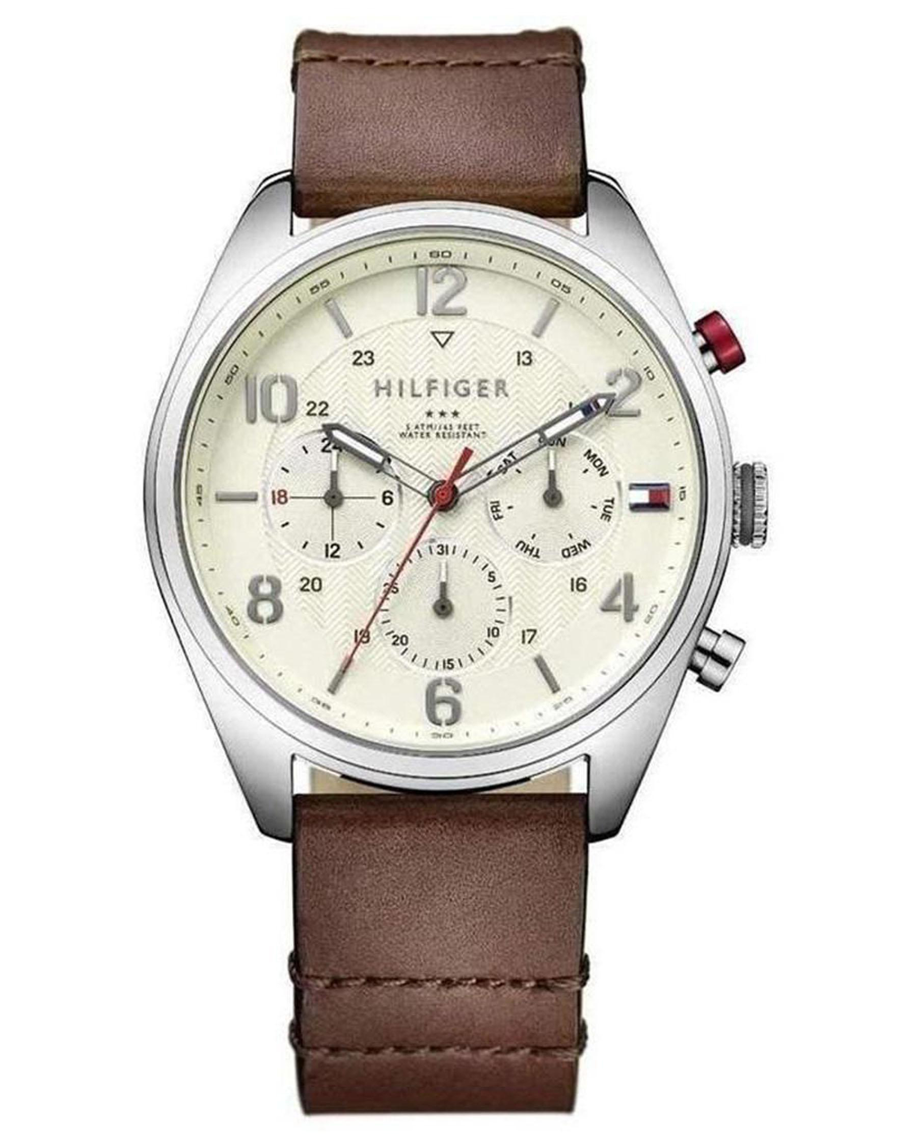 Tommy Hilfiger Corbin Watch In Brown/white - Fast Shipping & Easy ...