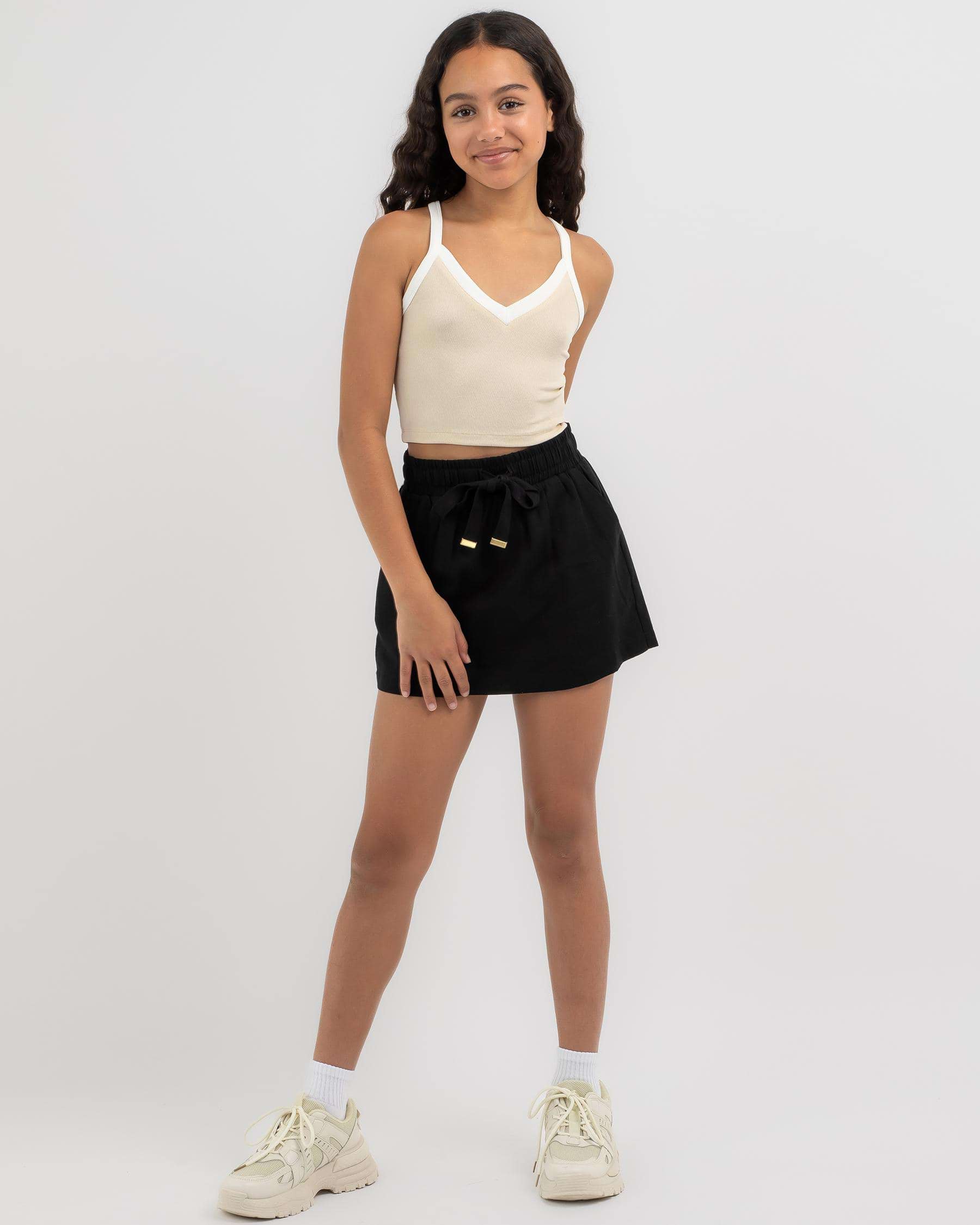 Shop Mooloola Girls' Jade Hawaii Skirt In Black - Fast Shipping & Easy ...