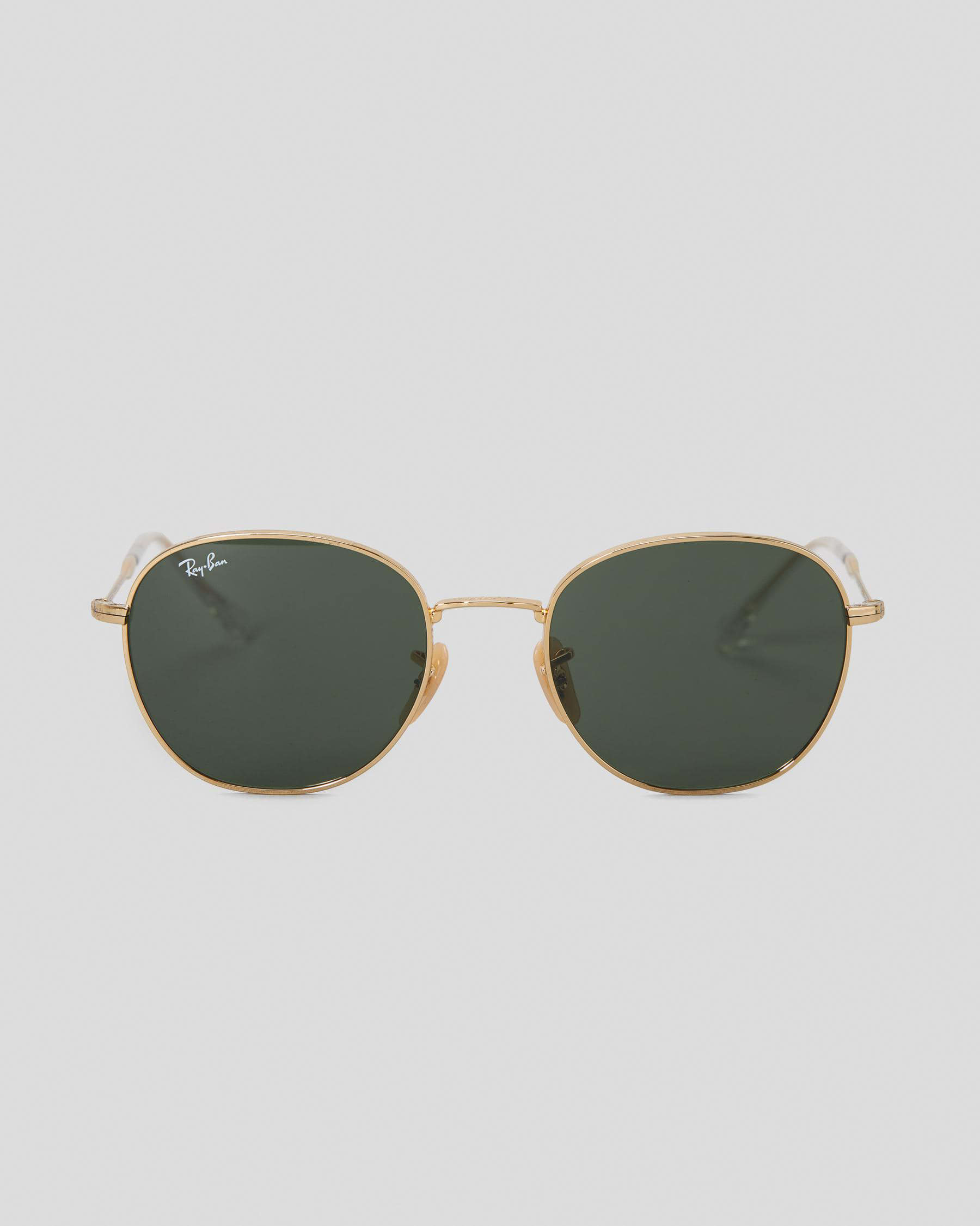 Shop Ray-Ban 0RB3809 Sunglasses In Gold / Green - Fast Shipping & Easy ...