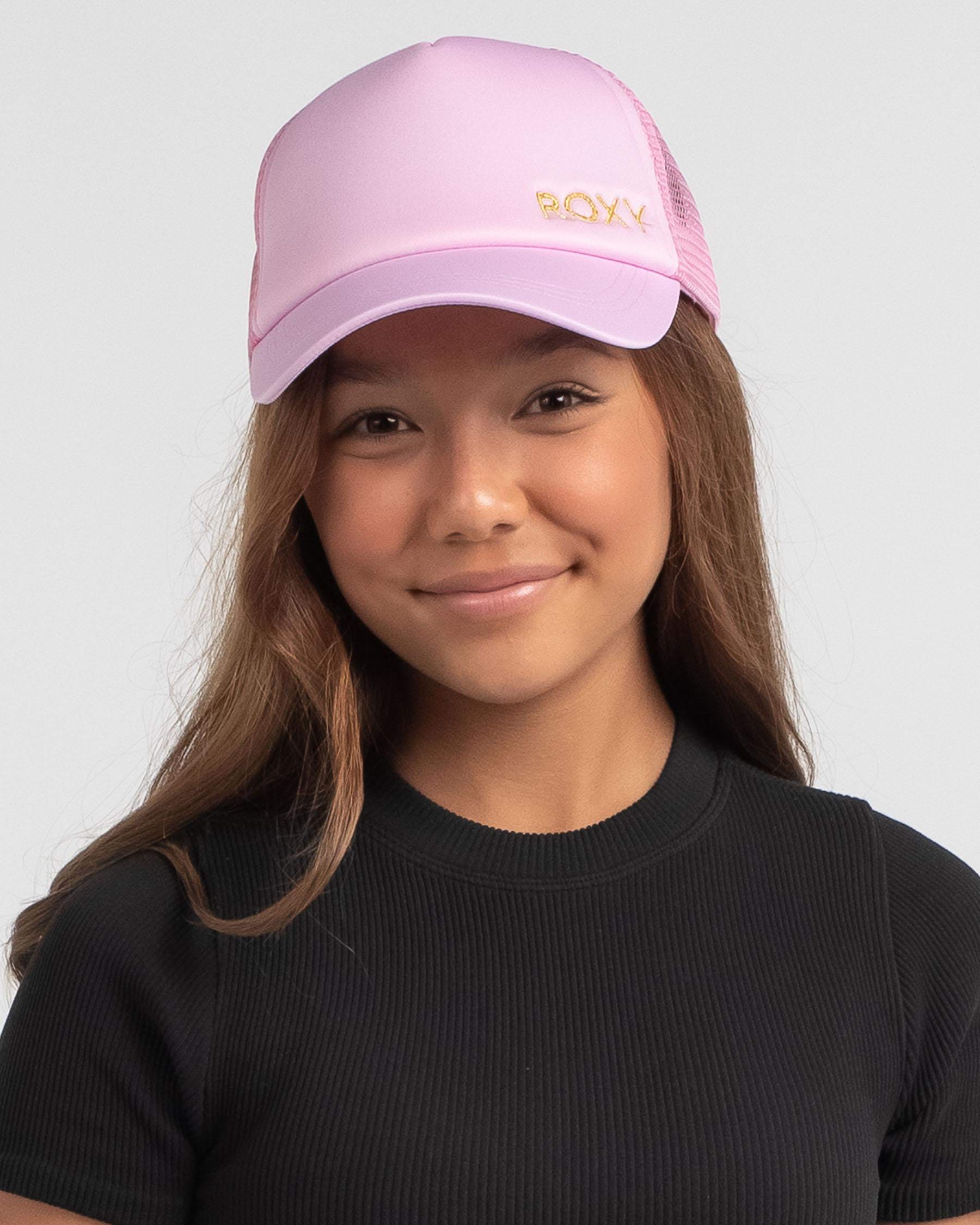 Roxy Girls' North Sister Trucker Cap In Parfait Pink - FREE* Shipping ...
