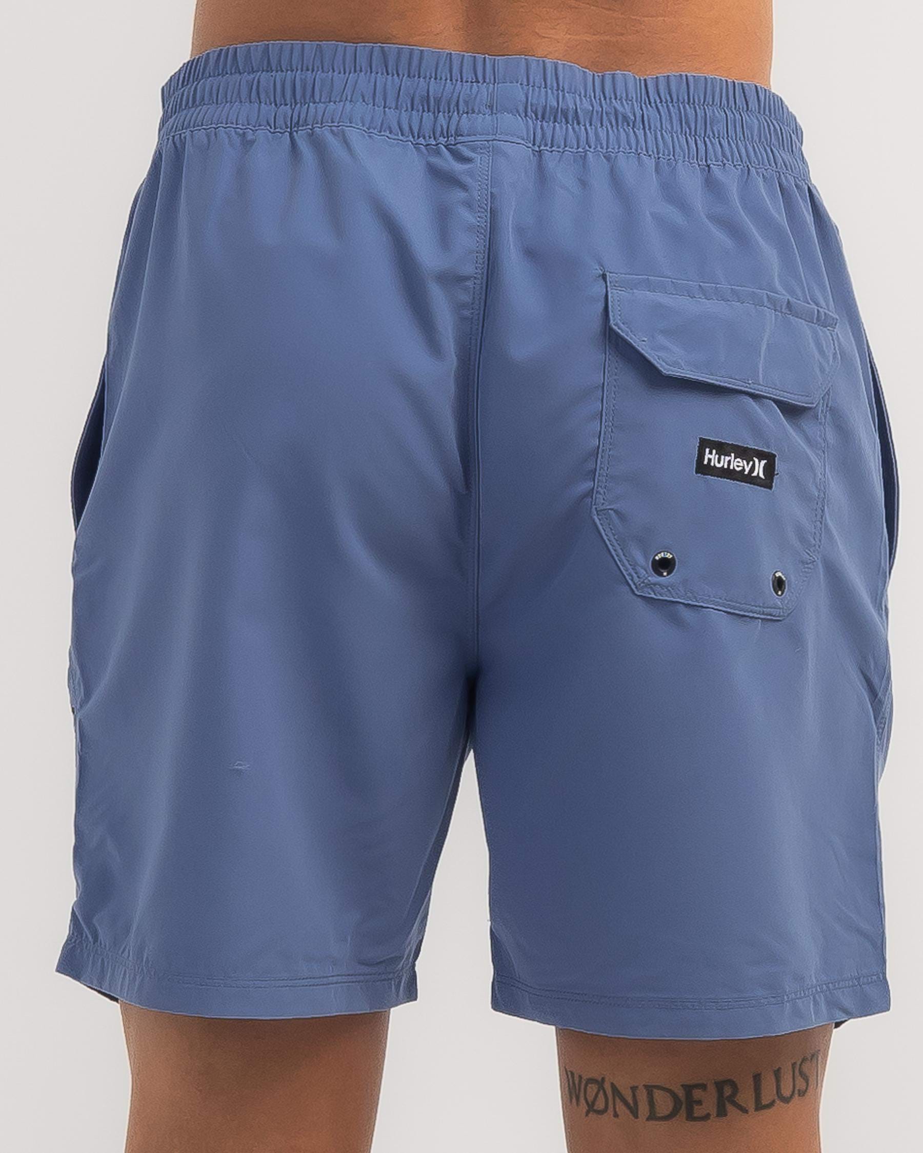 Hurley Hurley One and Only Volley Board Shorts In Blue - FREE* Shipping ...
