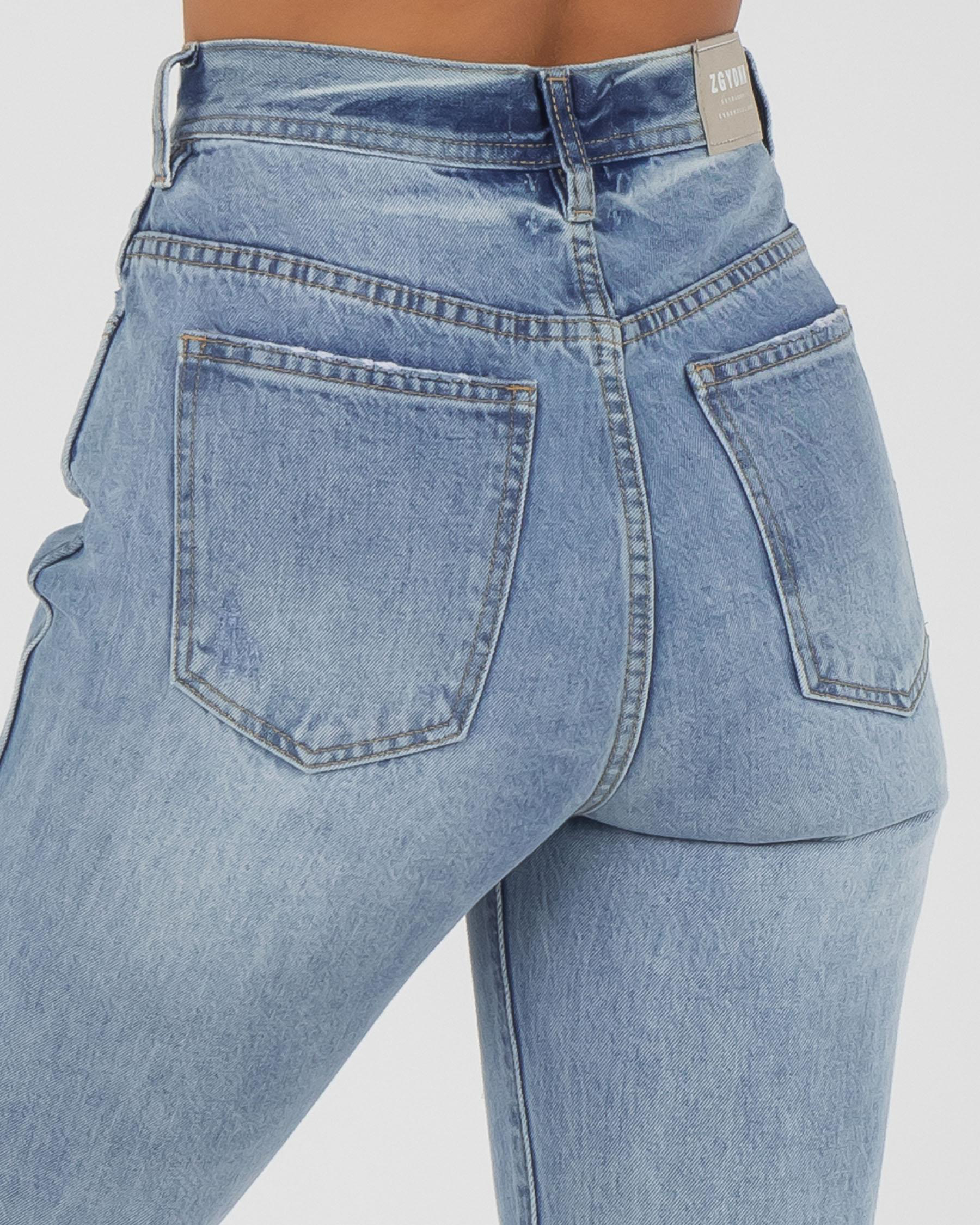 Shop Ziggy Denim Meet My Mum Jeans In Indigo Raider Trash Fast