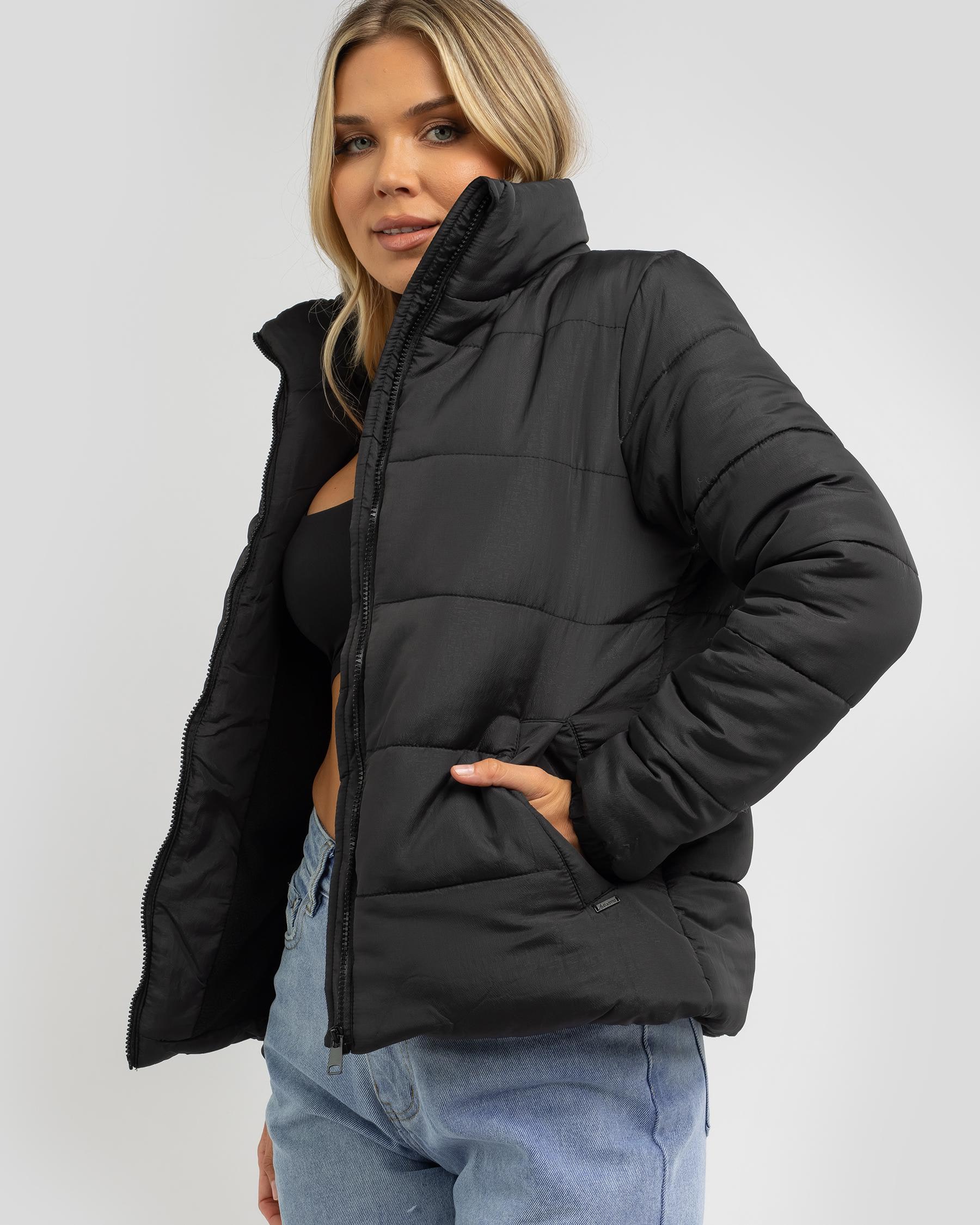Ava And Ever Jezebel Puffer Jacket In Black - Fast Shipping & Easy ...