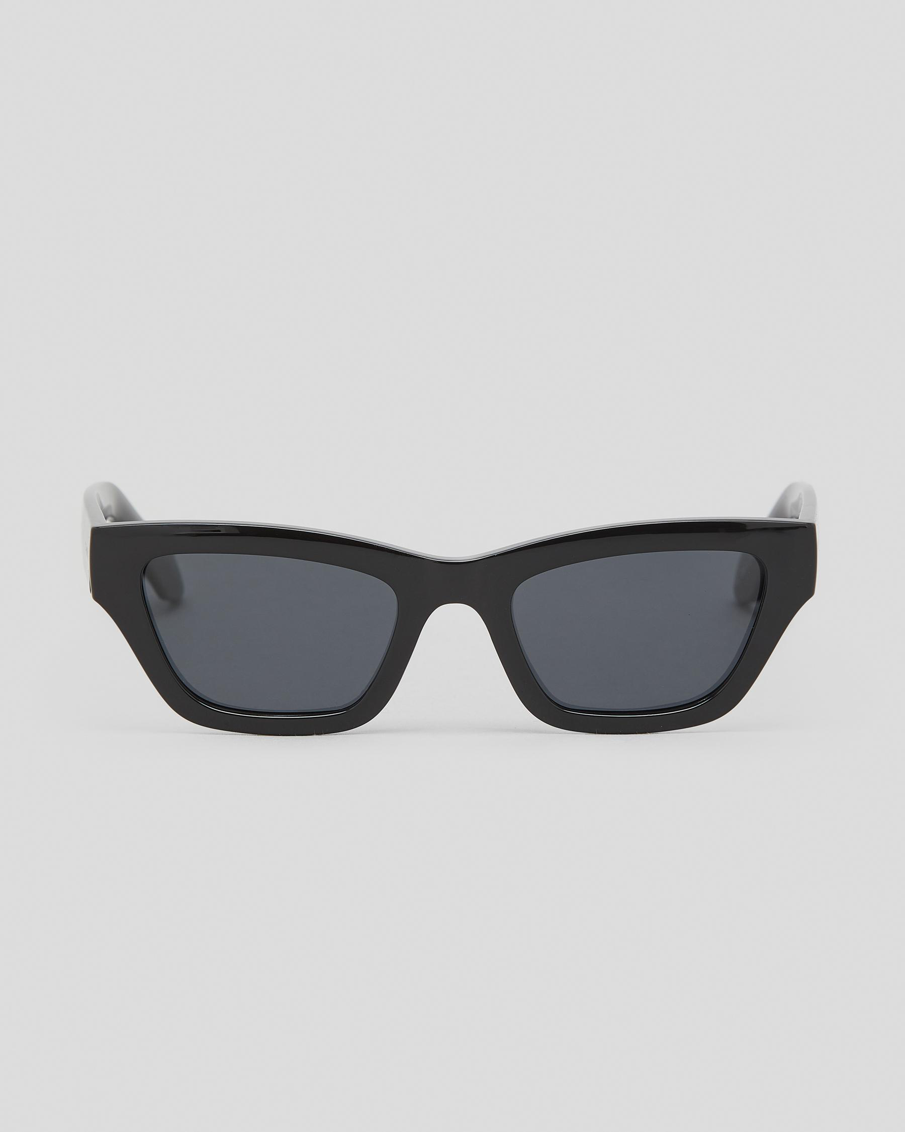 Shop Carve Valencia Sunglasses In Gloss Black/dark Grey Fast Shipping