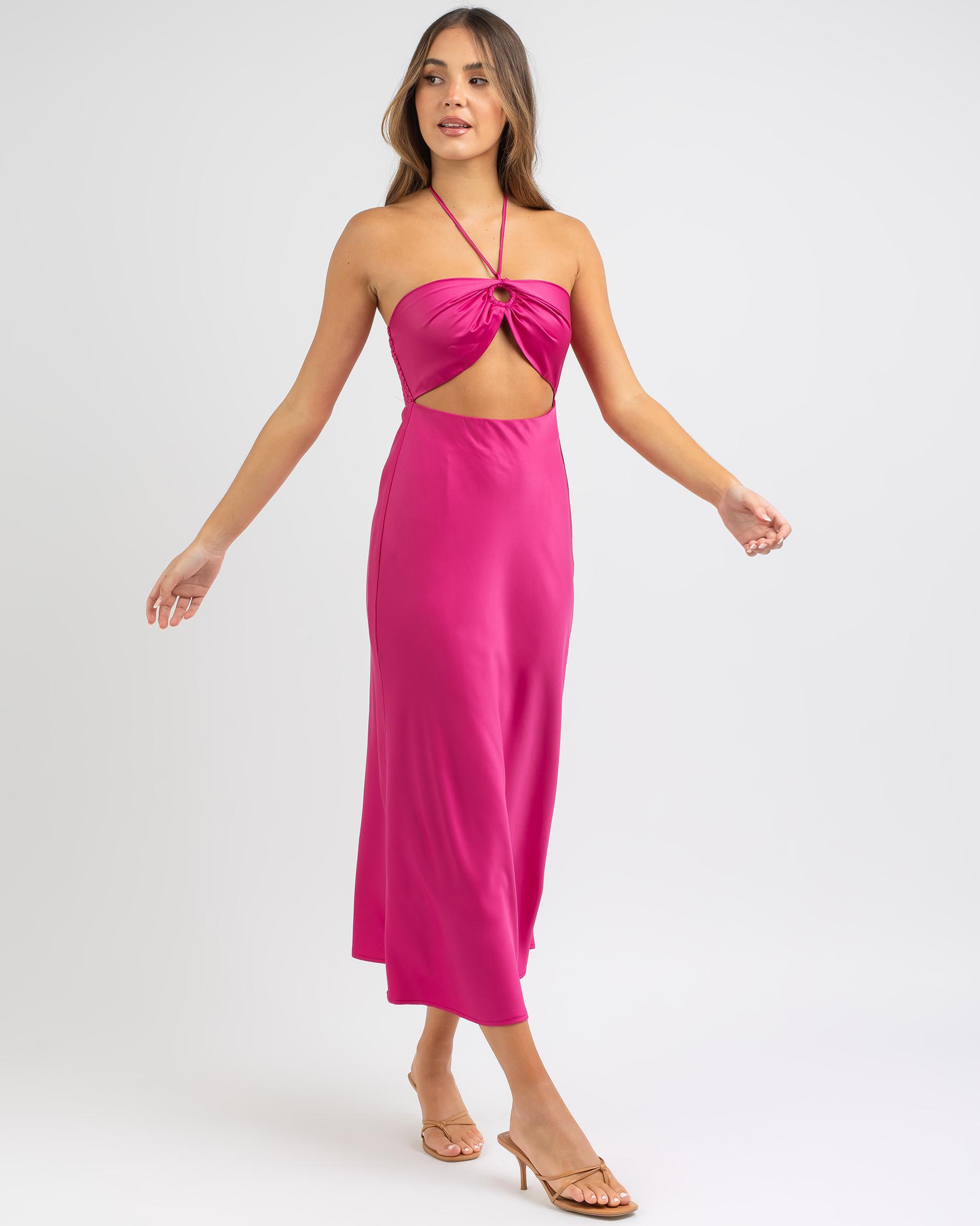 whyte valentyne midi dress WHYTE VALENTINE Pink Bustier Midi Dress Size 8 BNWT