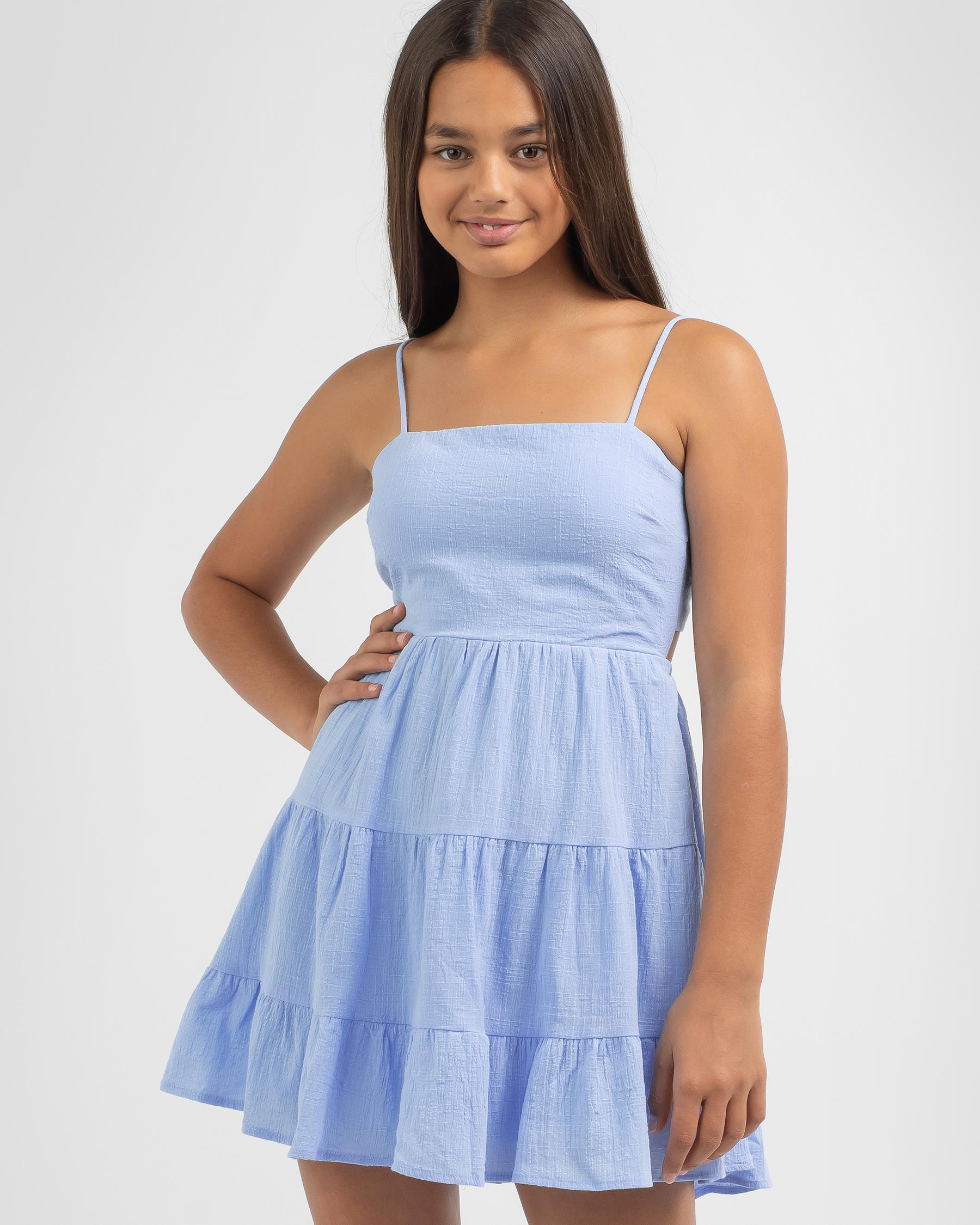 Mooloola Girls' Tabetha Dress In Sky 