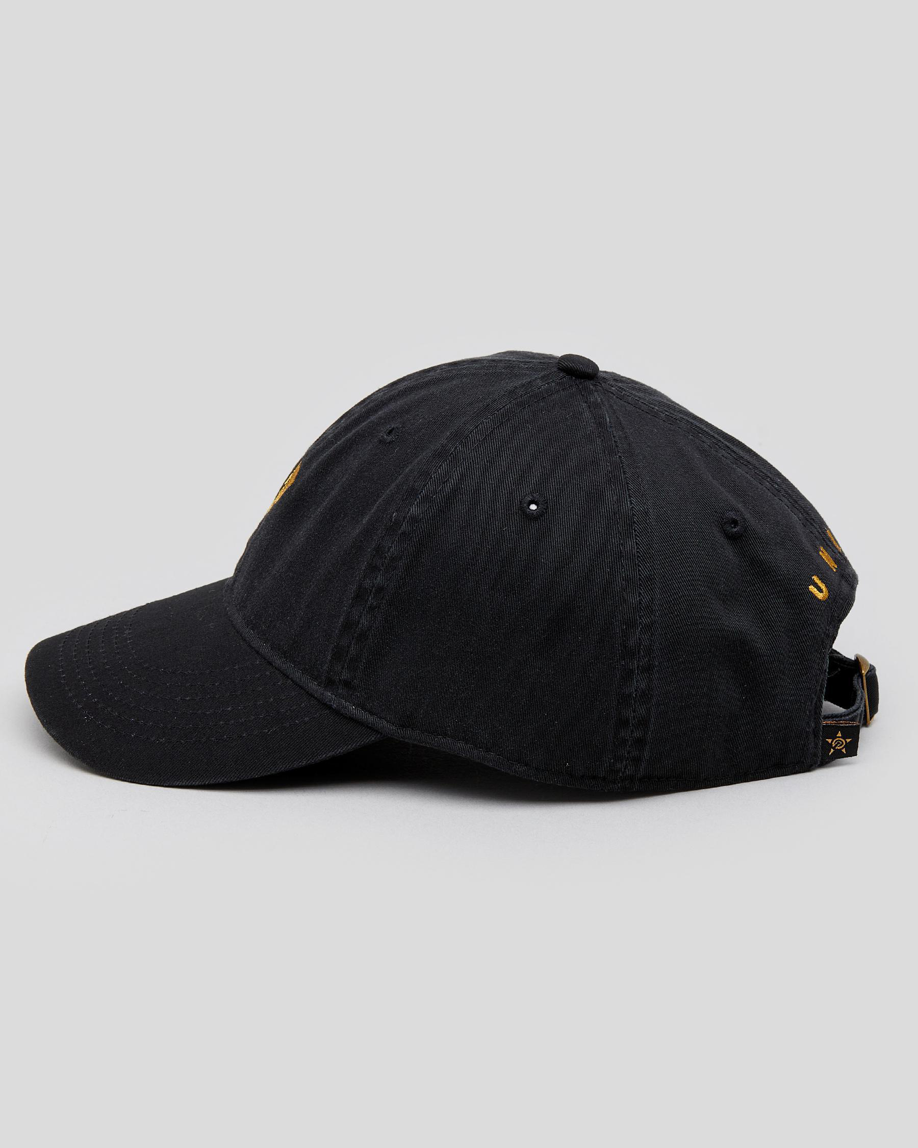 Unit Backstrap Cap Shop Unit Piston Unstructured Strapback Cap In Black - Fast Shipping ...