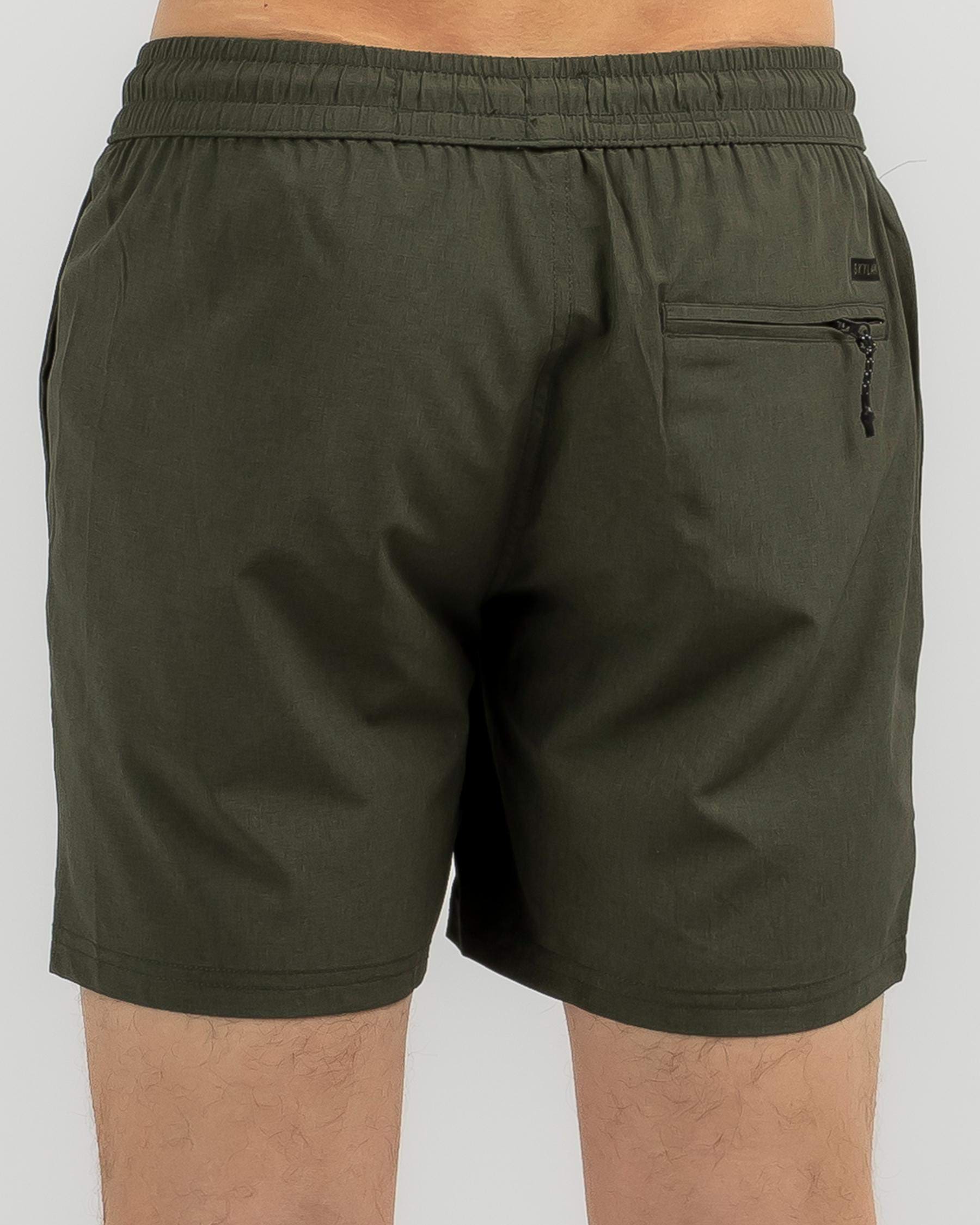 Shop Skylark Bind Mully Shorts In Olive - Fast Shipping & Easy Returns ...