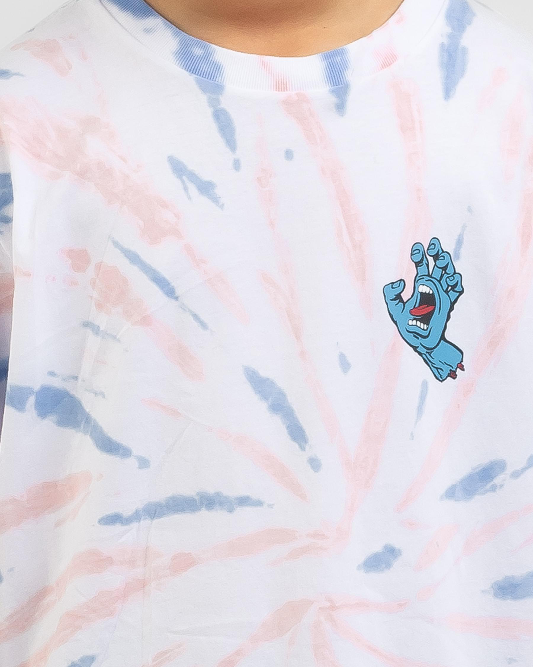 santa cruz screaming hand tie dye t shirt