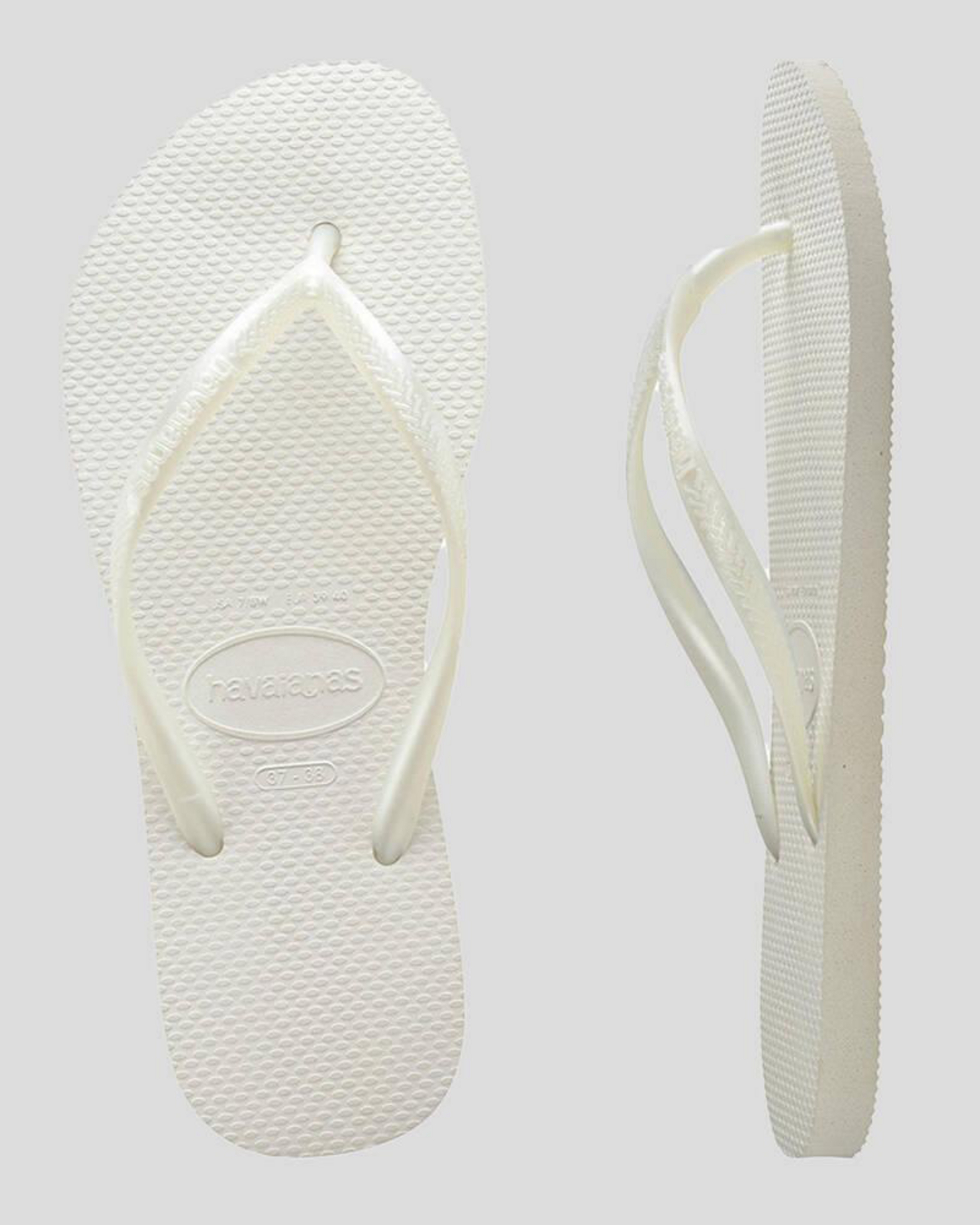 Slim Metallic Thongs