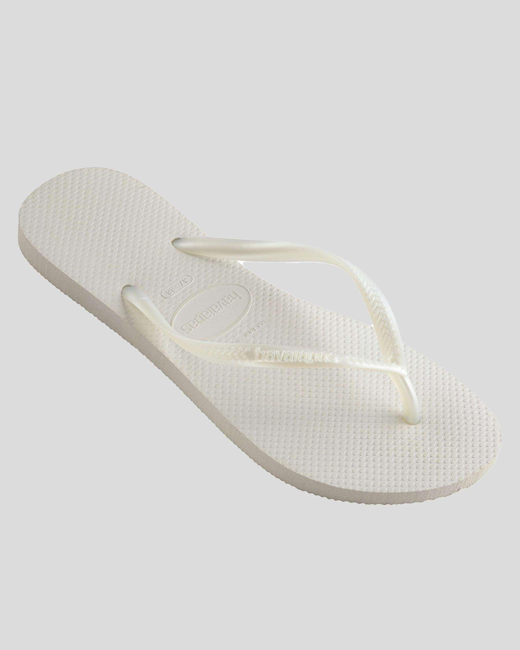 Slim Metallic Thongs