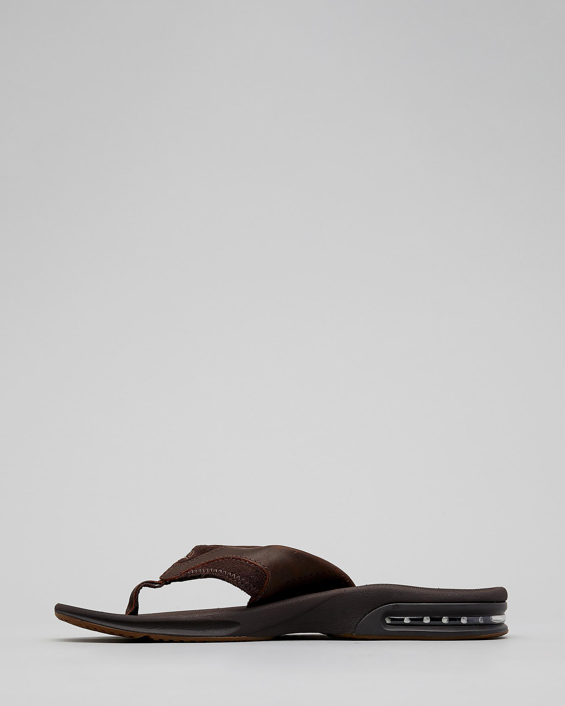 Leather Fanning Dab Thongs