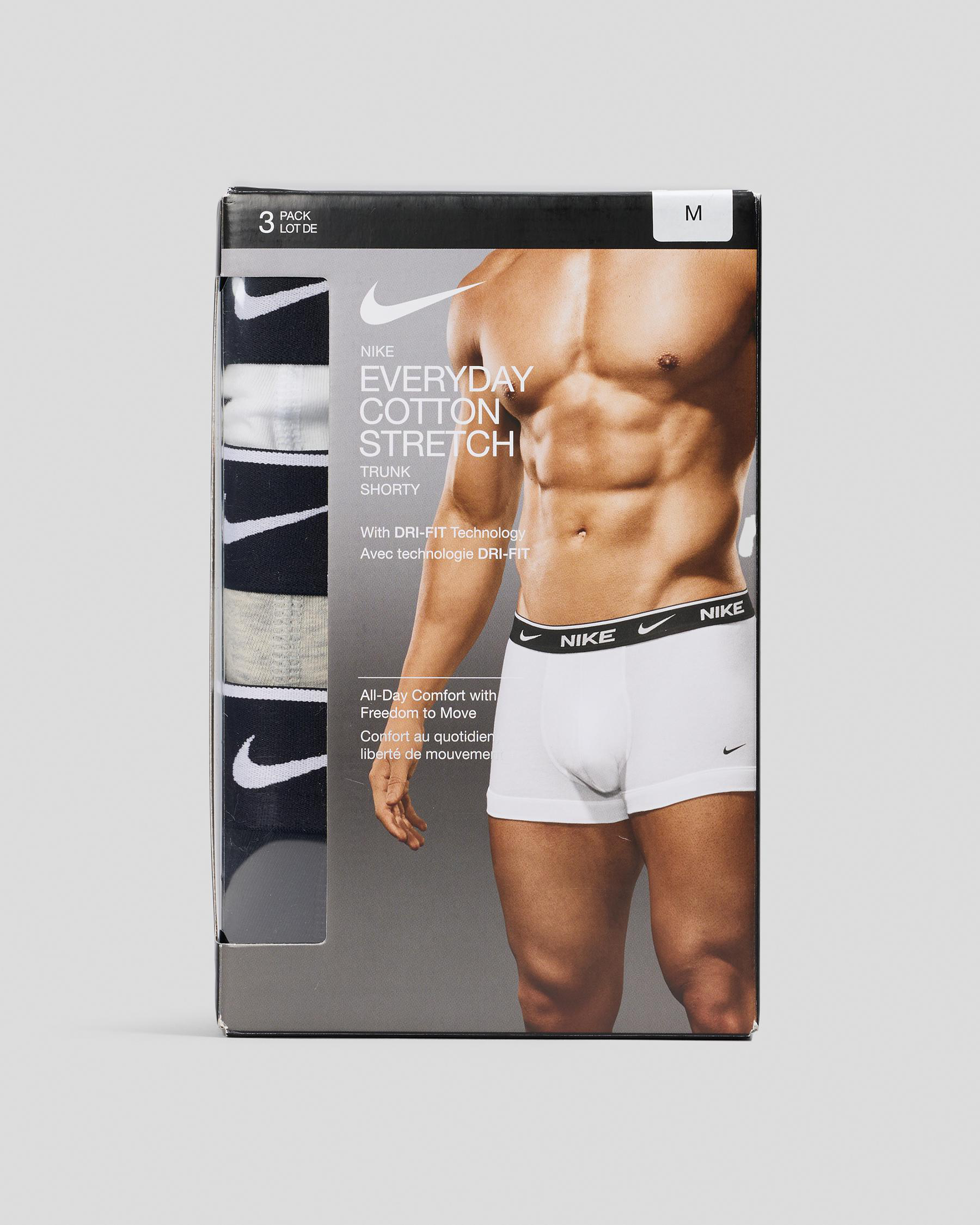 Everyday Cotton Stretch Trunks 3 Pack