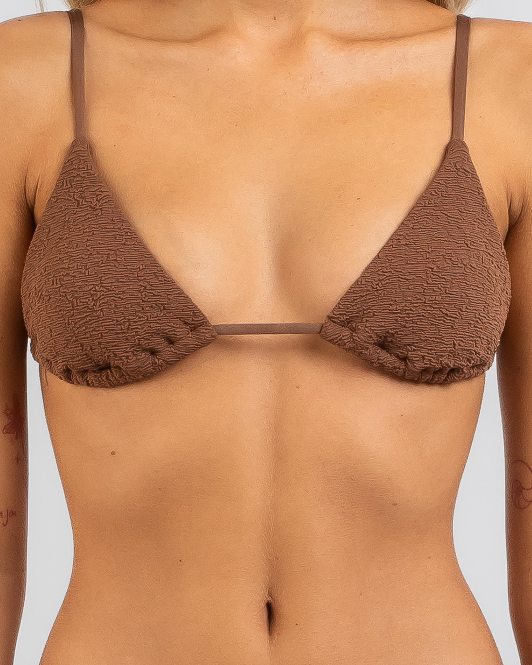 Sandalwood Triangle Bikini Top