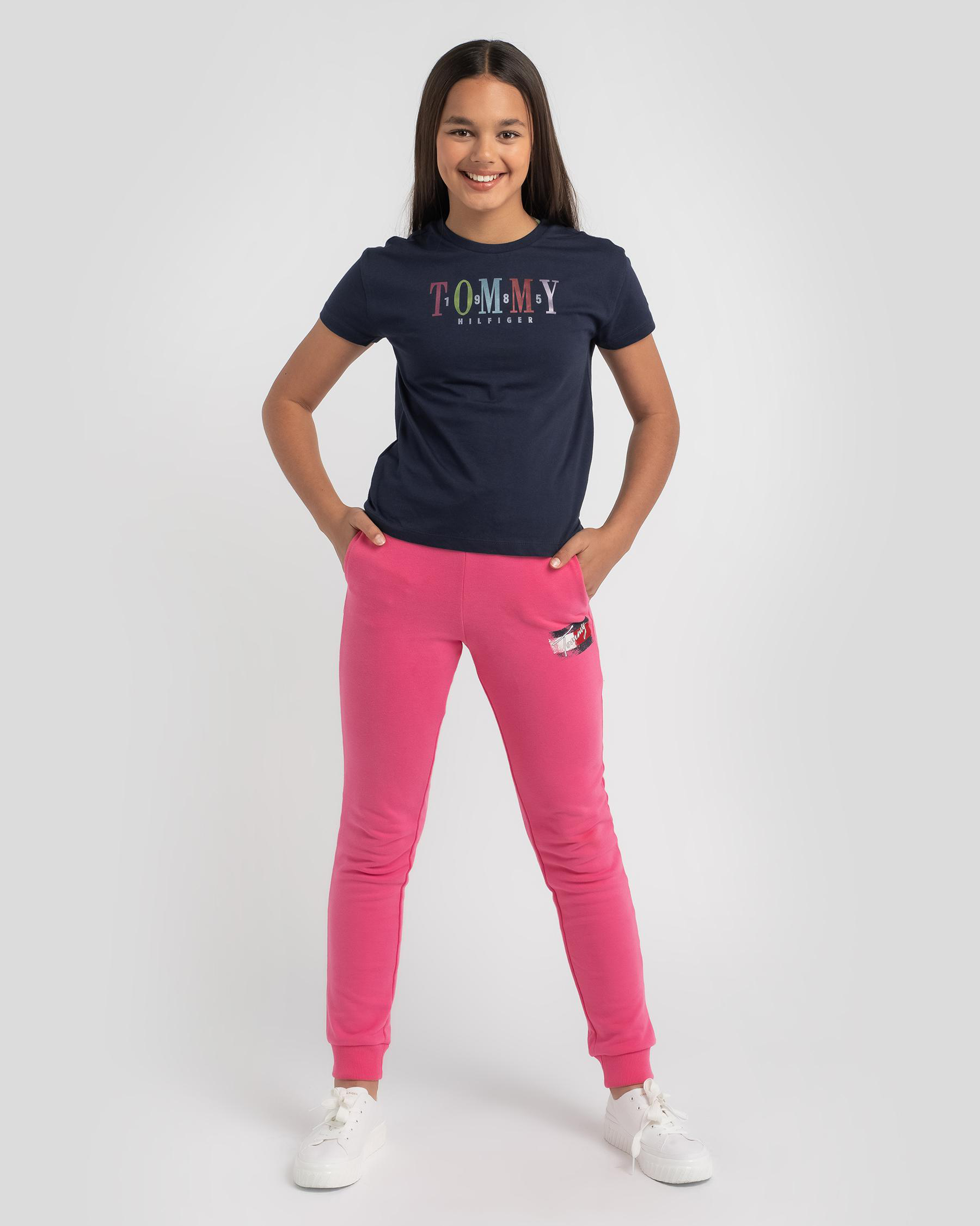 Flag Print Track Pants