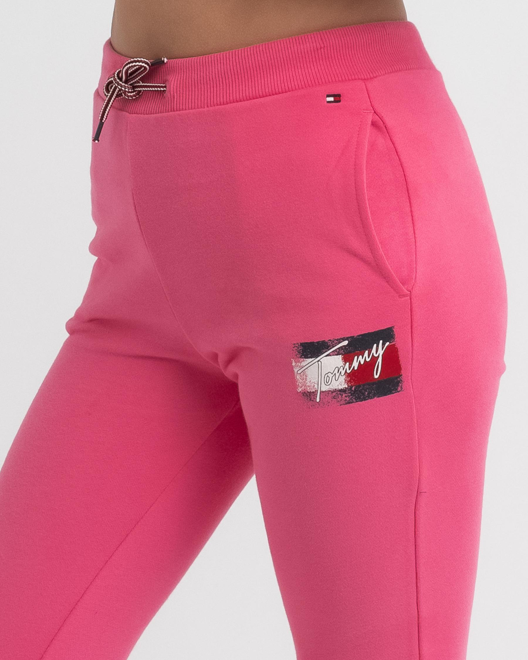 Flag Print Track Pants