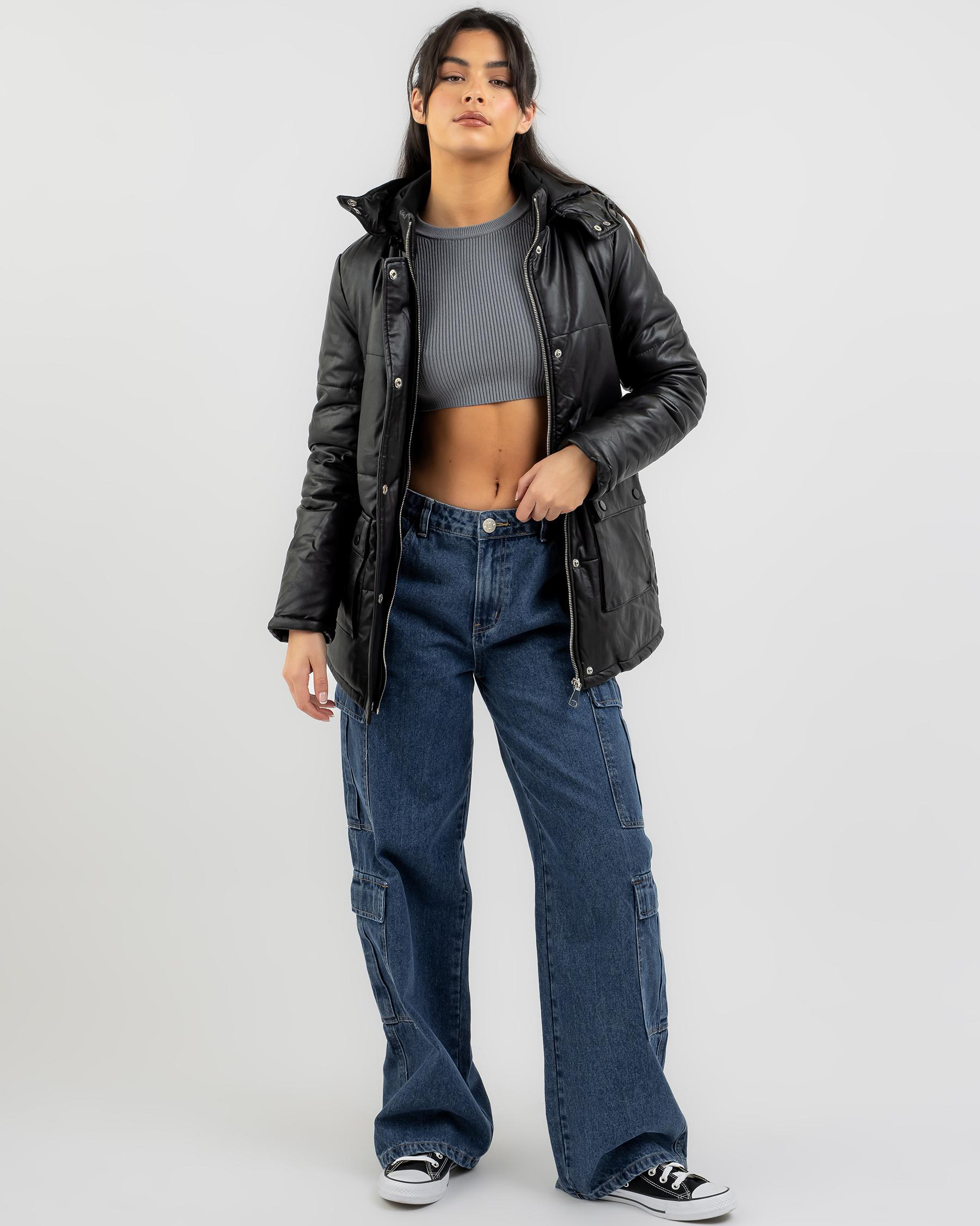 Wannabe Faux Leather Jacket