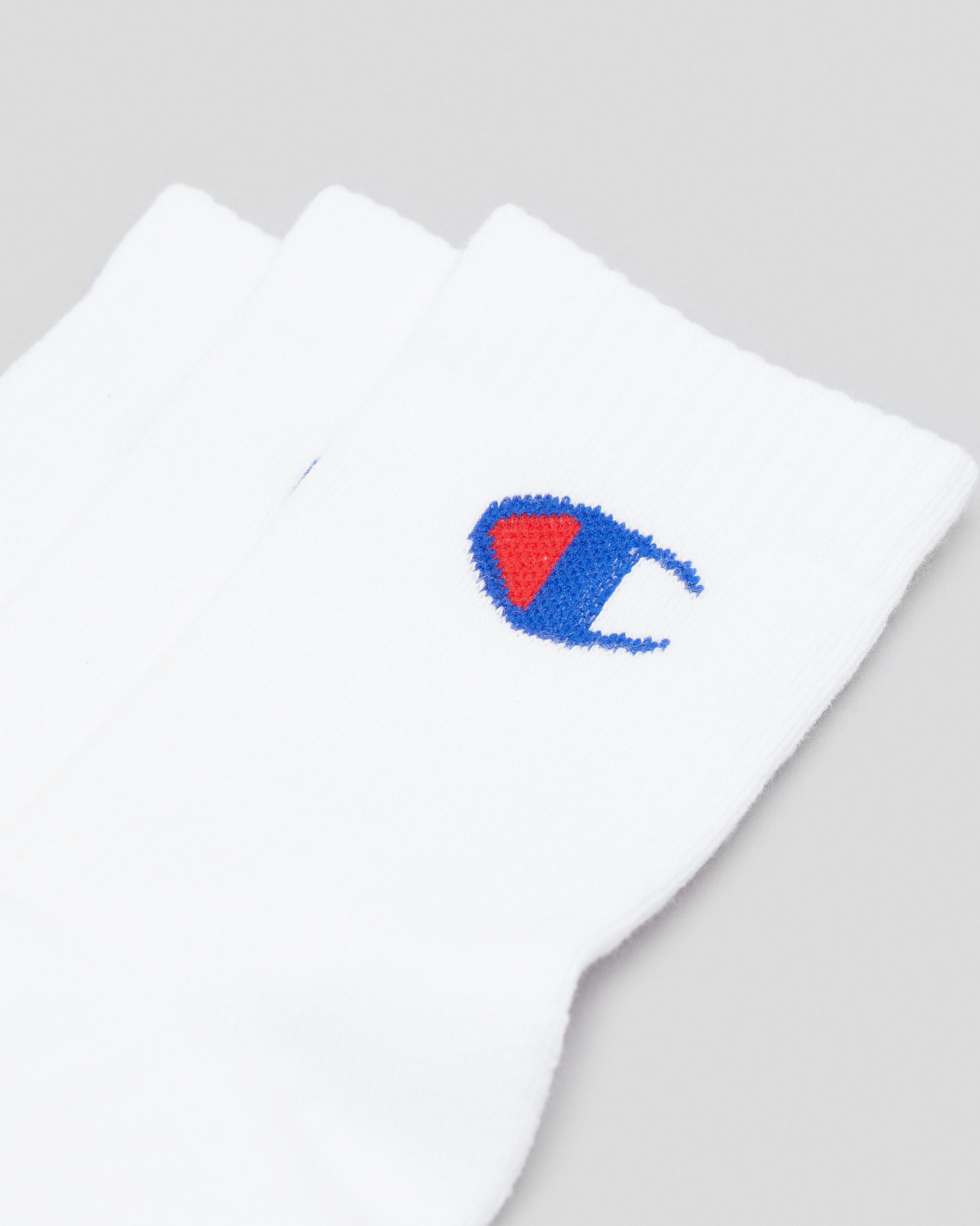 Junior Boys' Medium Sport C Logo Crew Socks 3 Pack