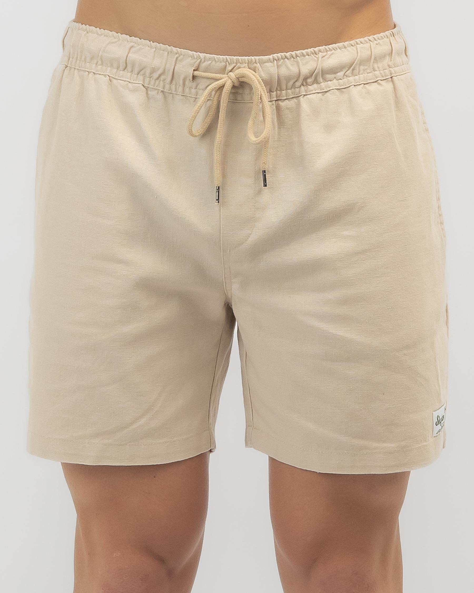 Hemp Elastic Waist Shorts