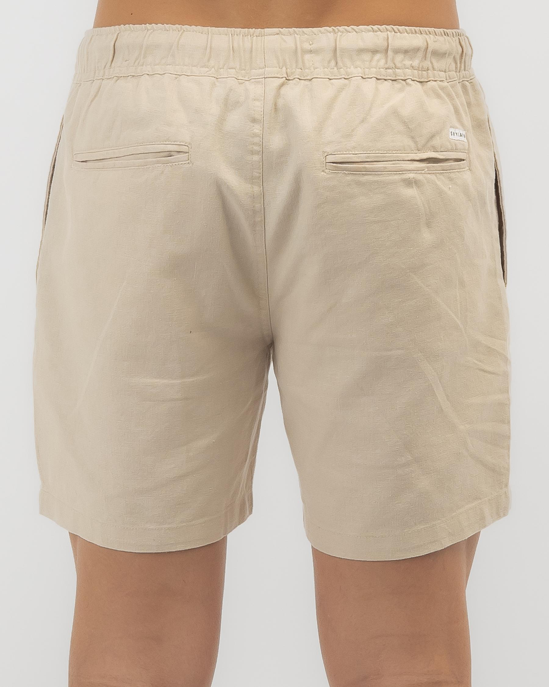 Hemp Elastic Waist Shorts