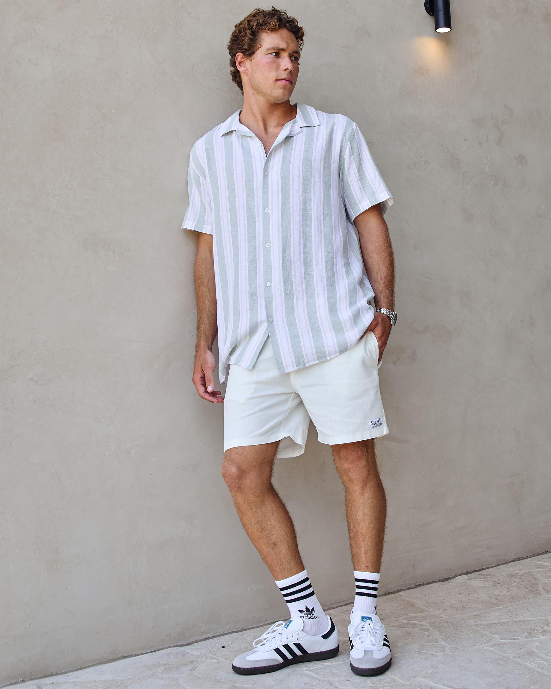 Hemp Elastic Waist Shorts