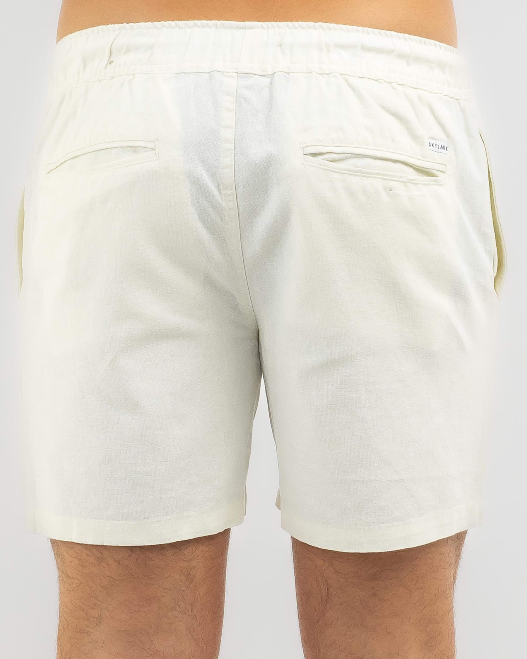 Hemp Elastic Waist Shorts