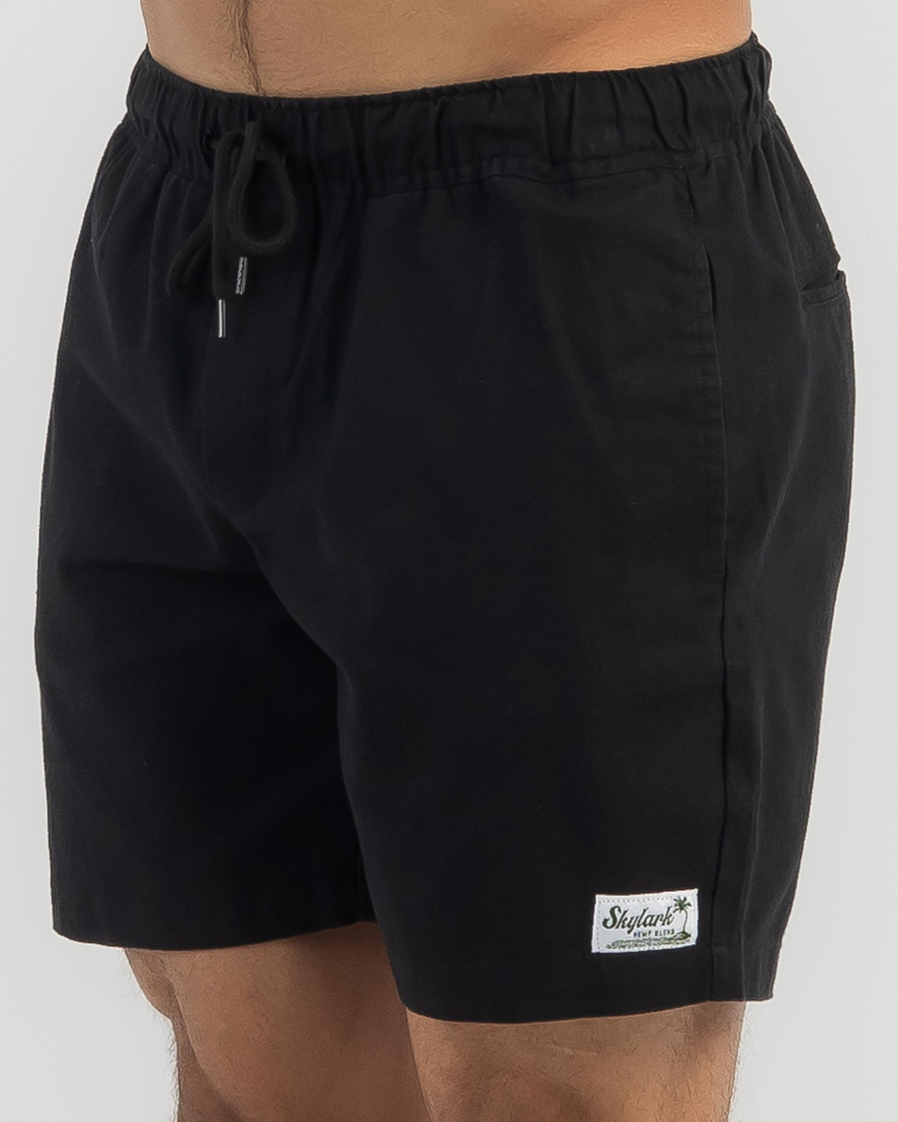 Hemp Elastic Waist Shorts