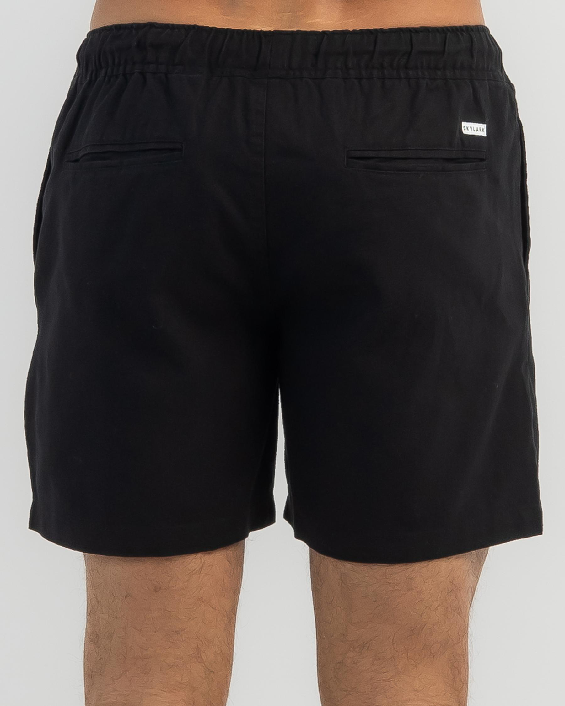 Hemp Elastic Waist Shorts
