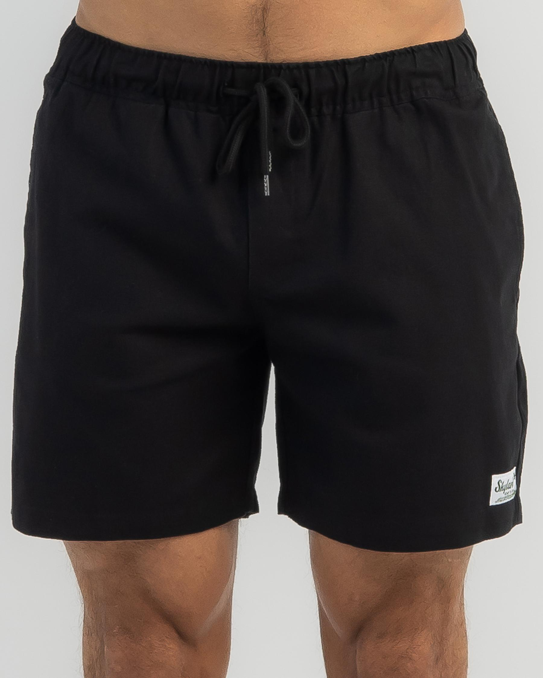 Hemp Elastic Waist Shorts