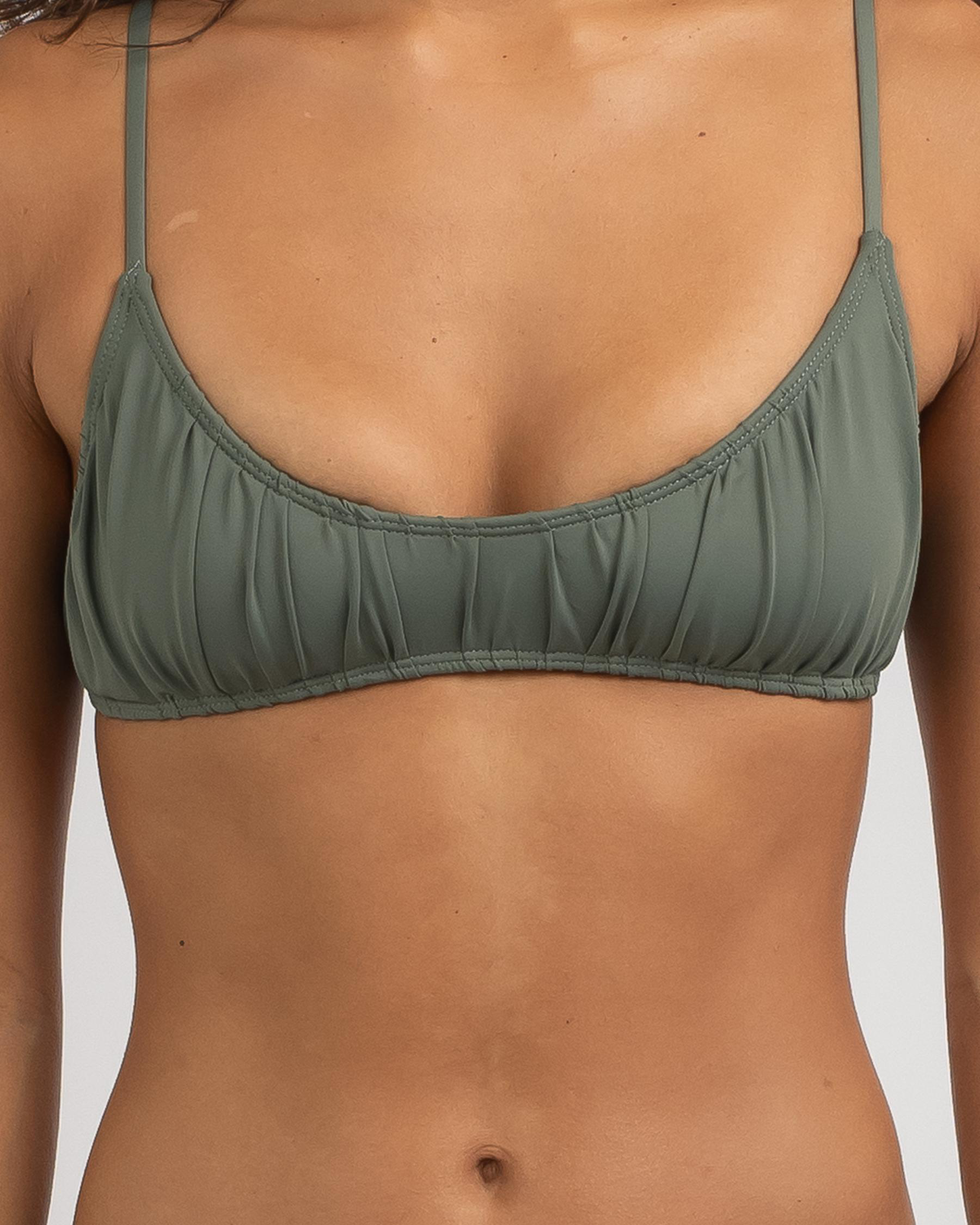 Geri Ruch Bralette Bikini Top