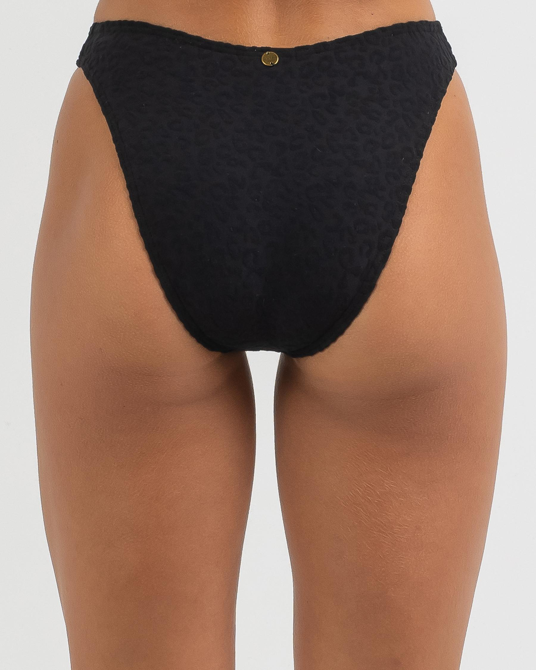 Tyra Texture High Cut Bikini Bottom