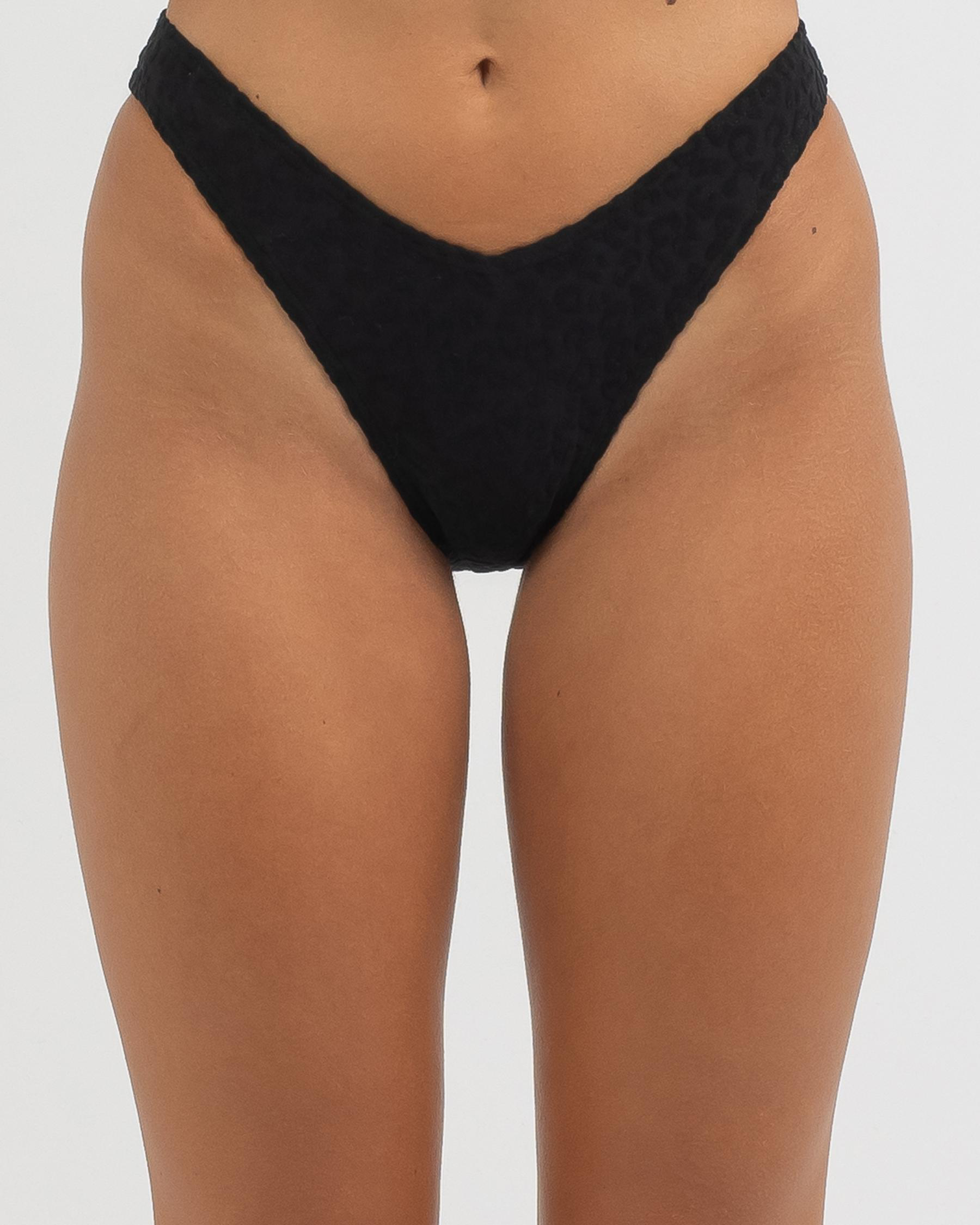 Tyra Texture High Cut Bikini Bottom