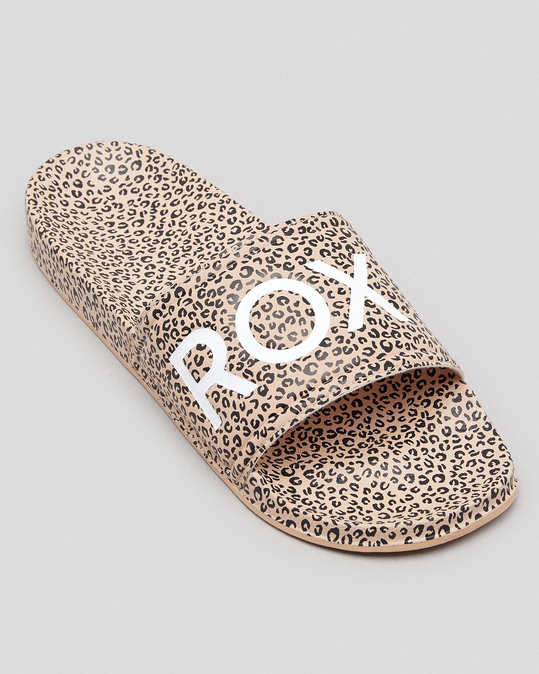 Roxy Slippy Printed Slide Sandals