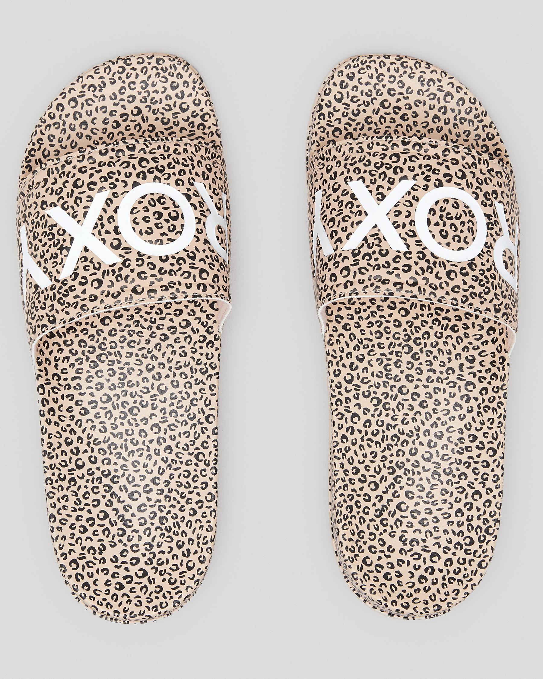 Roxy Slippy Printed Slide Sandals