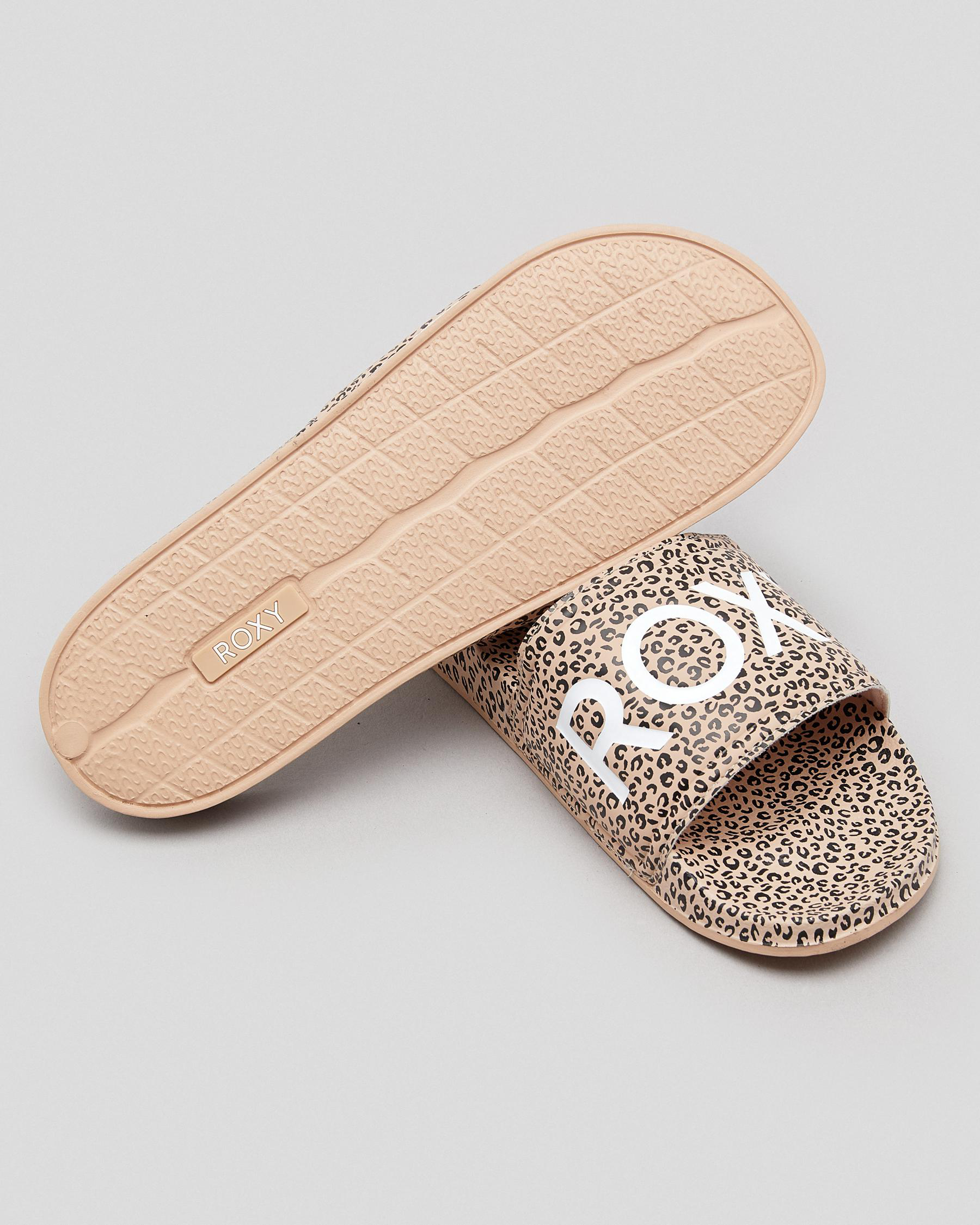 Roxy Slippy Printed Slide Sandals