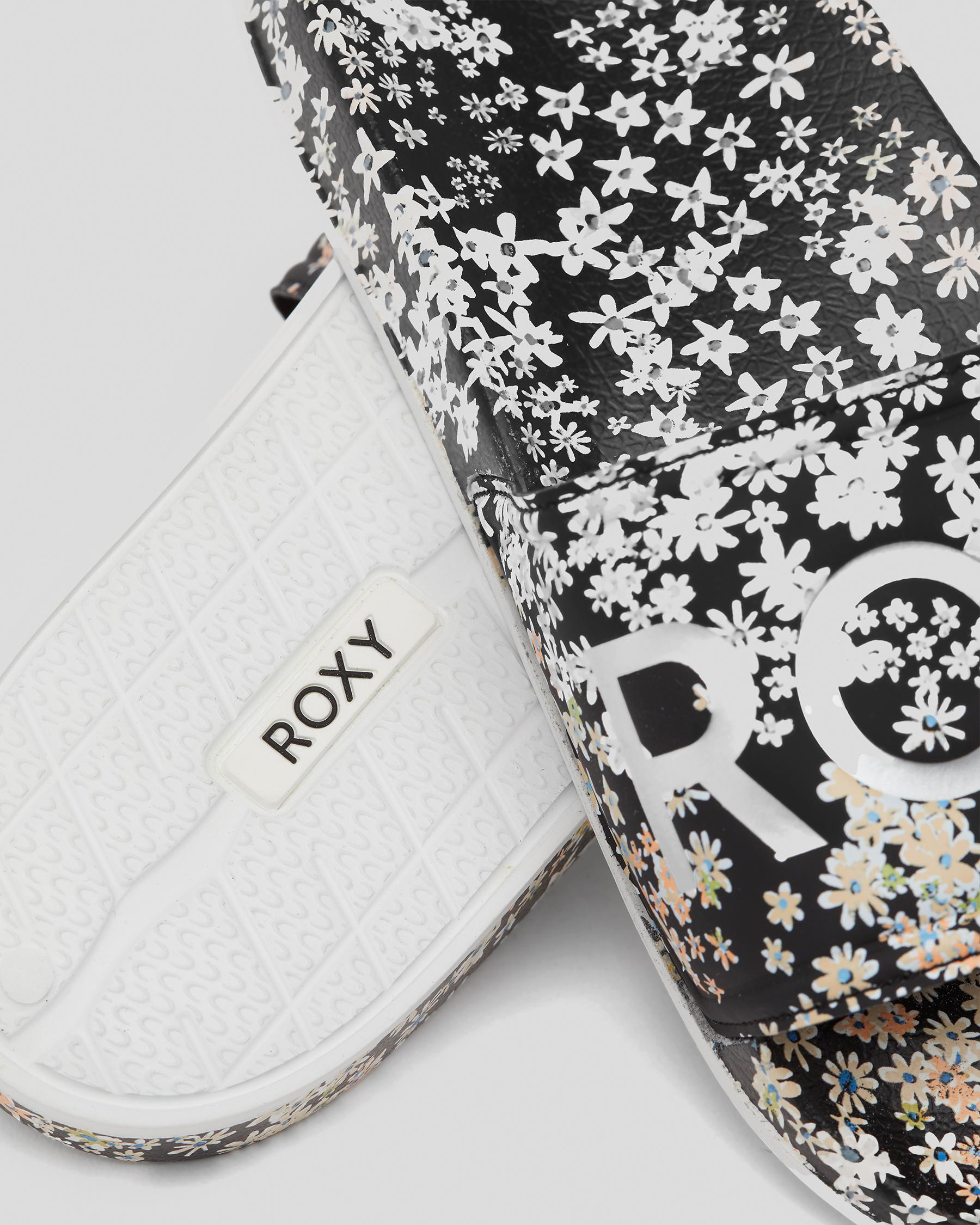 Roxy Slippy Printed Slide Sandals