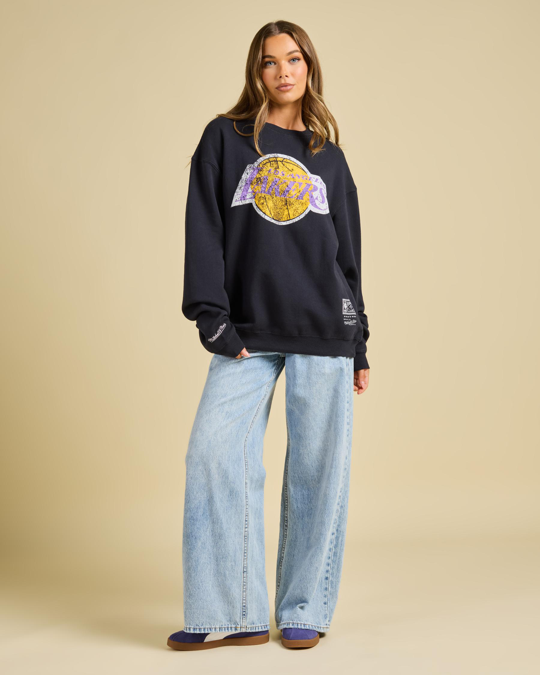 Los Angeles Lakers Vintage HWC Big Logo Sweatshirt